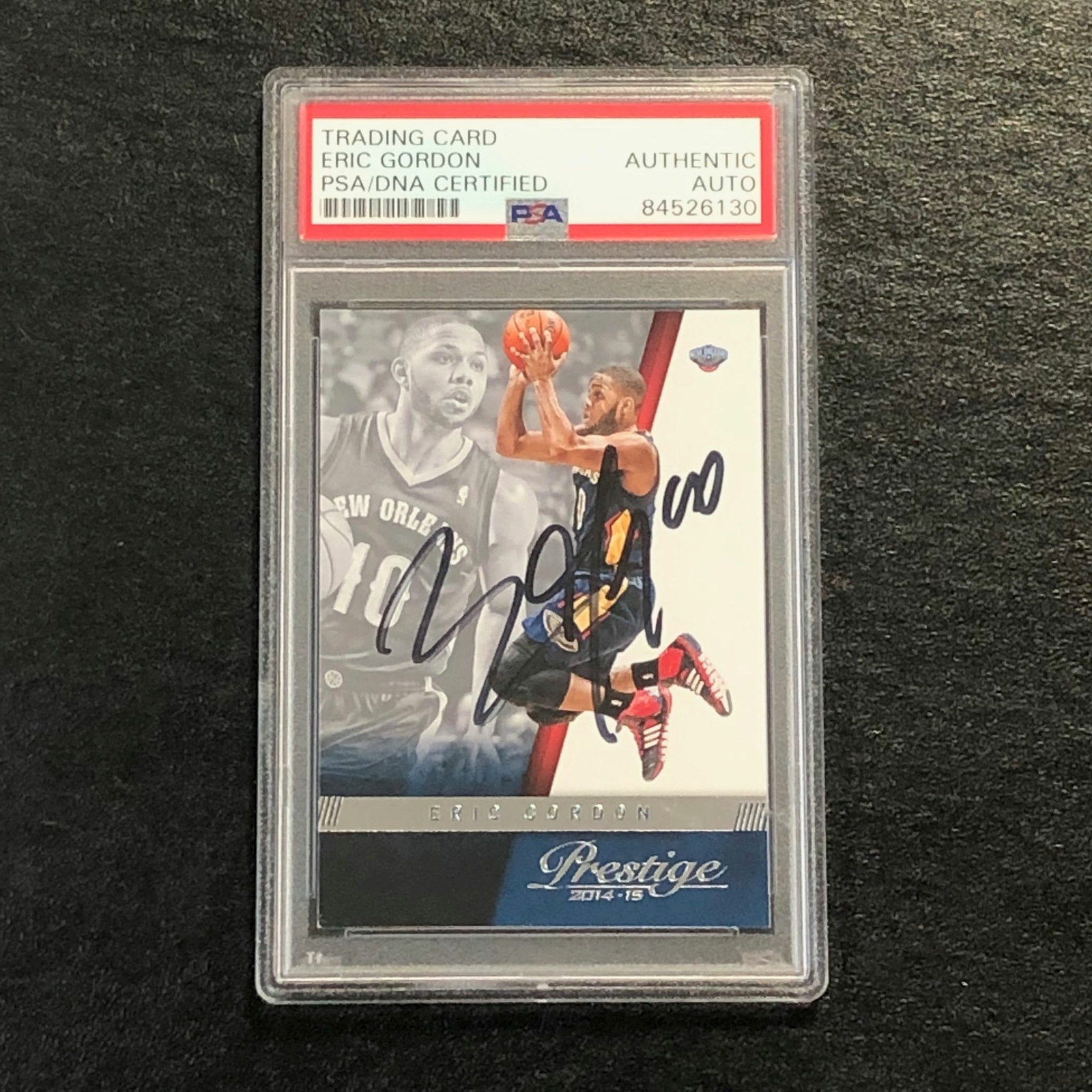 2014-15 Panini Prestige #30 Eric Gordon Signed Card AUTO PSA Slabbed Pelicans
