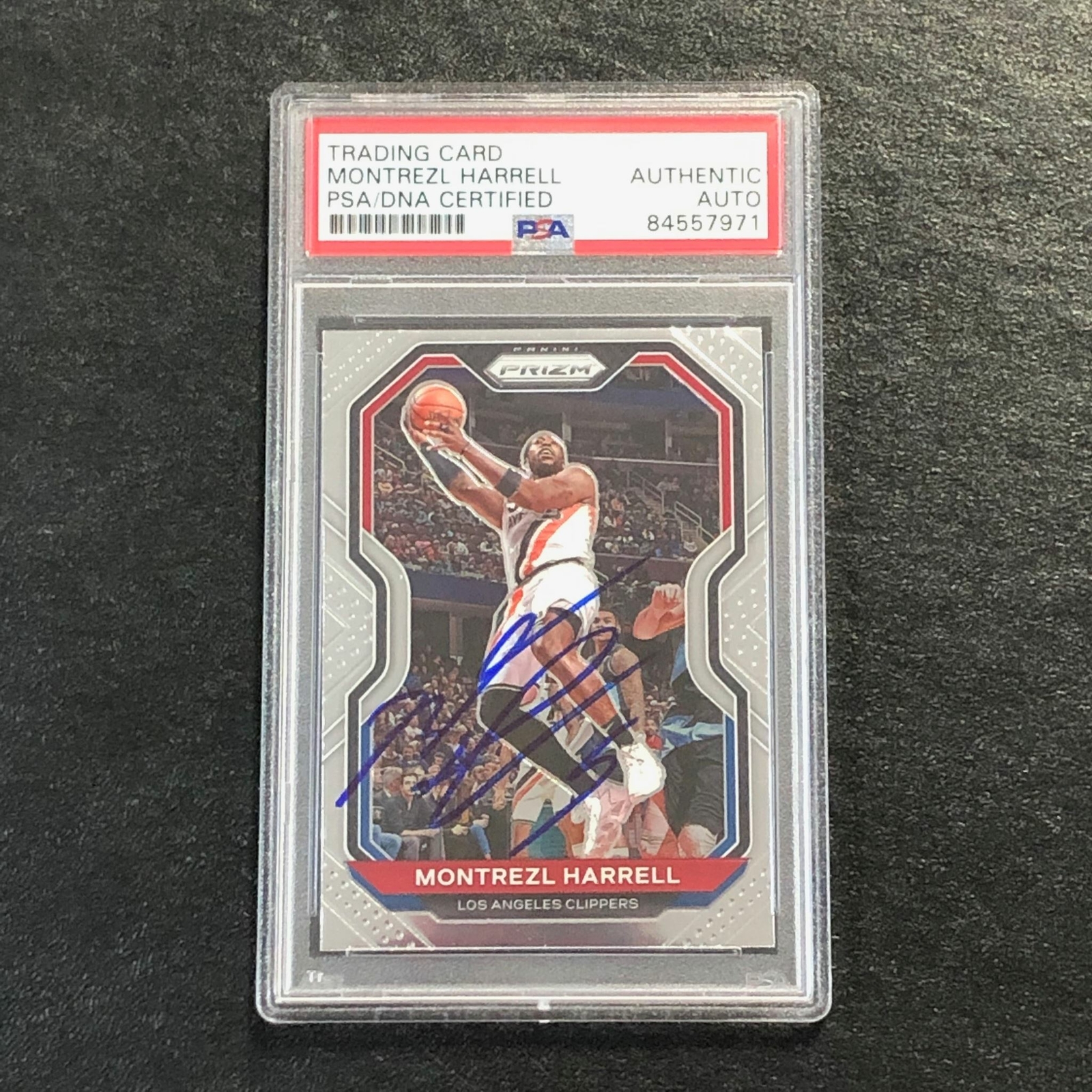 2020-21 Panini Prizm #99 Montrezl Harrell Signed Card AUTO PSA Slabbed Clippers
