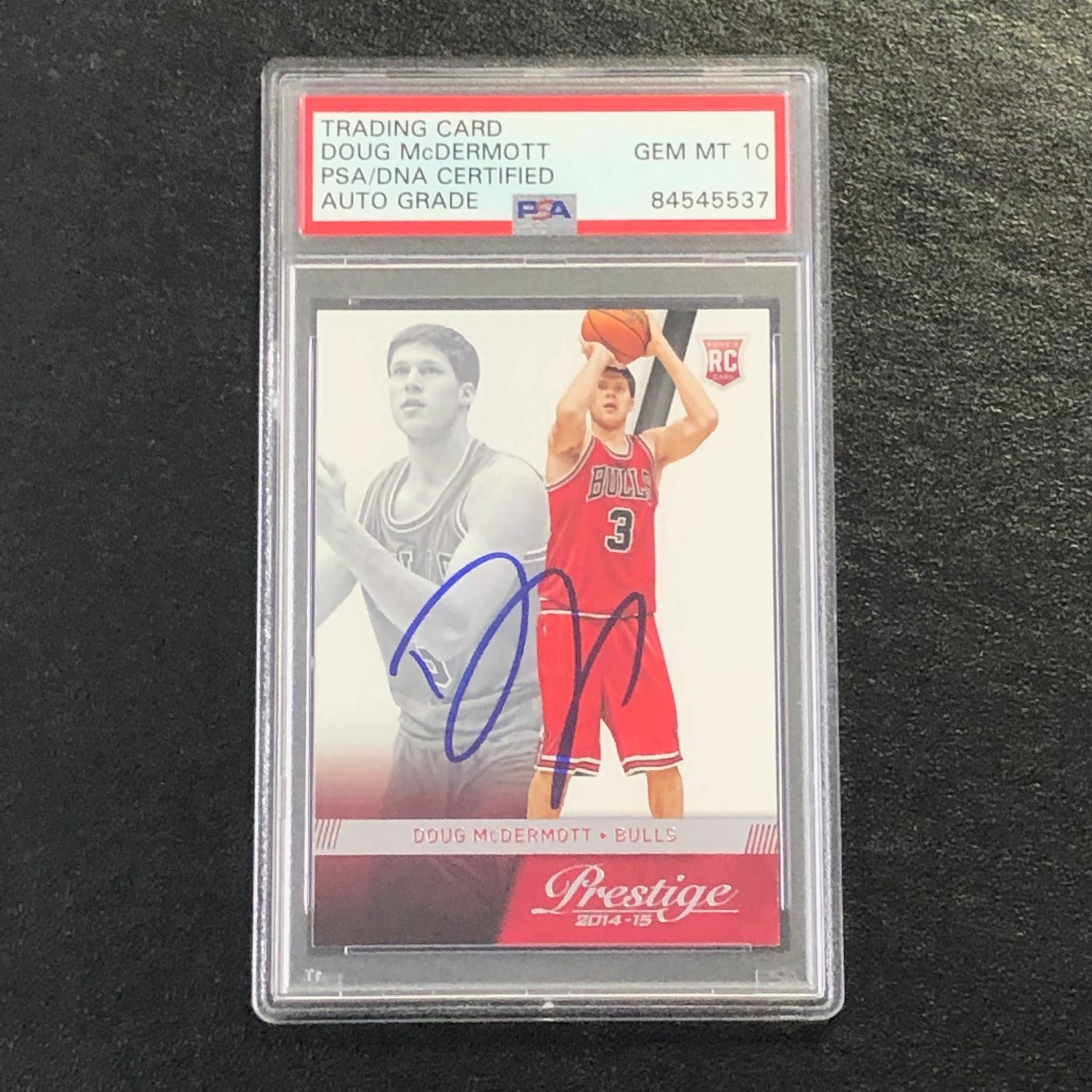 2014-15 Panini Prestige #171 Doug McDermott Signed Card AUTO 10 PSA Slabbed RC B
