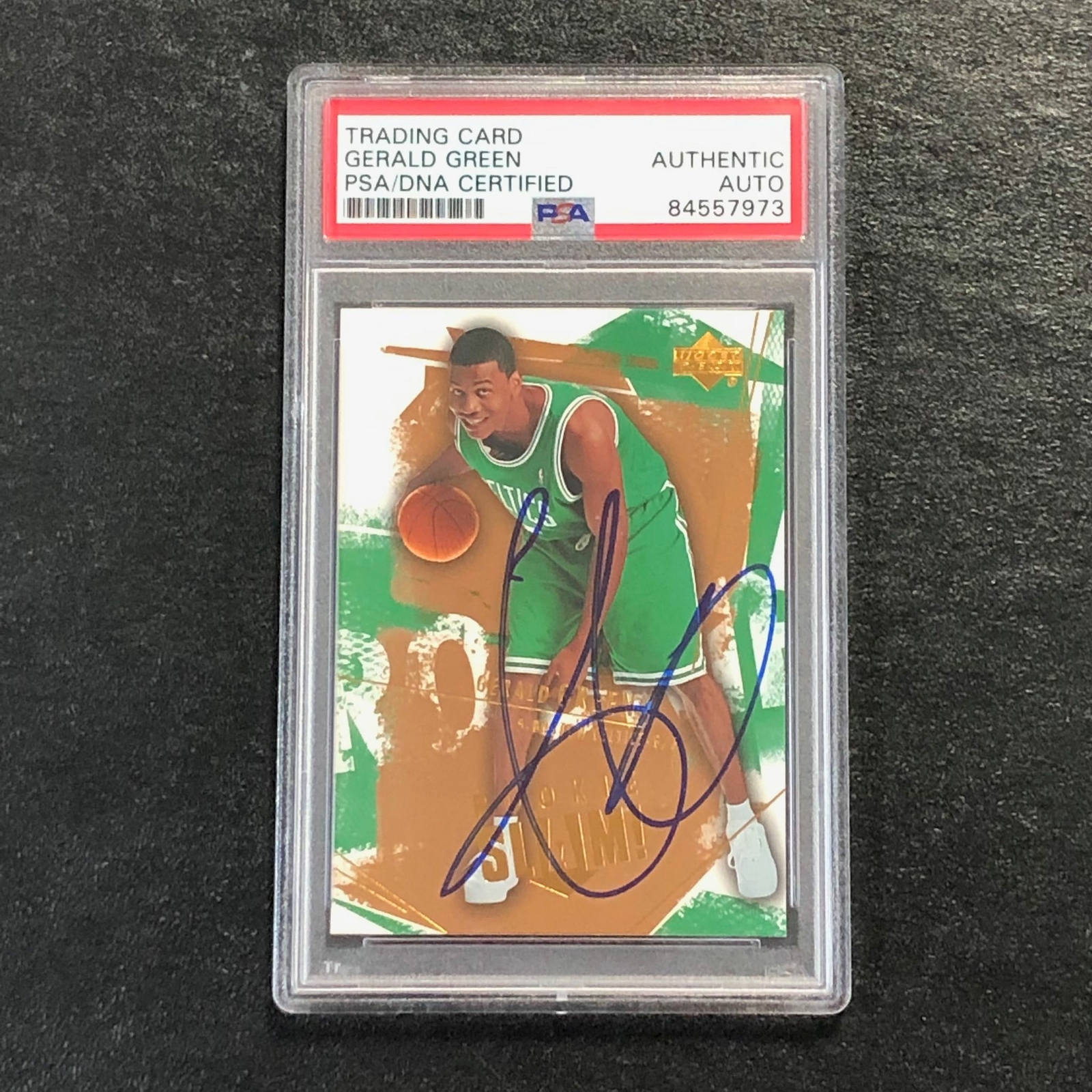 2005 Upper Deck Slam! #98 Gerald Green Signed Card AUTO PSA Slabbed Celtics
