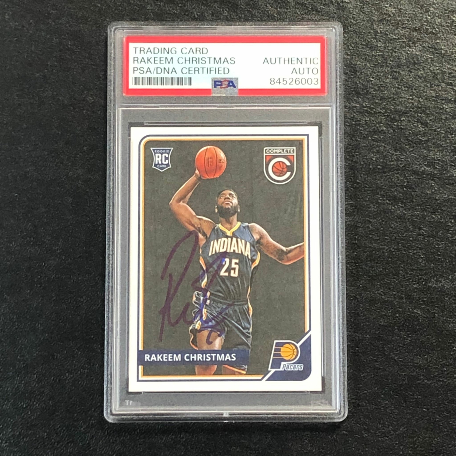 2015-16 Panini Complete #318 Rakeem Christmas Signed Card AUTO PSA Slabbed RC Pa
