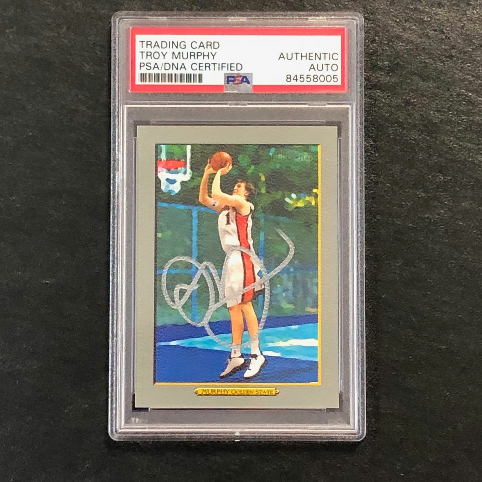 2006-07 Topps Turkey Red #64 Troy Murphy Signed Card AUTO PSA Slabbed Warriors
