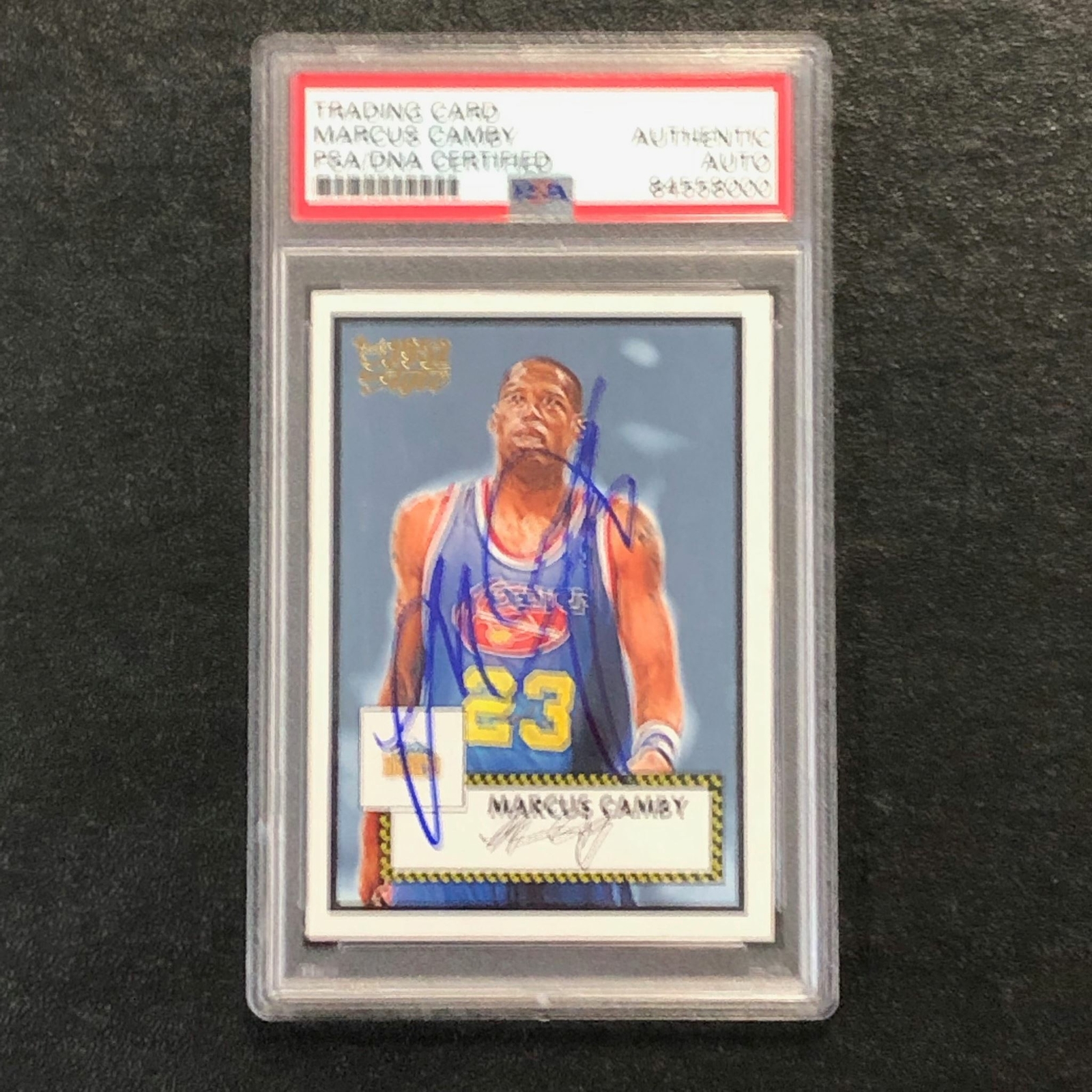 2005-06 Topps '52 Chrome #106 Marcus Camby Signed AUTO PSA Slabbed Nuggets
