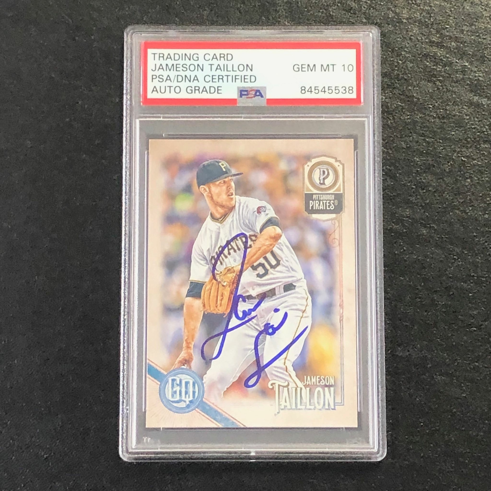 2018 Topps Gypsy Queen #249 Jameson Taillon Signed Card PSA Slabbed Auto 10 Pira
