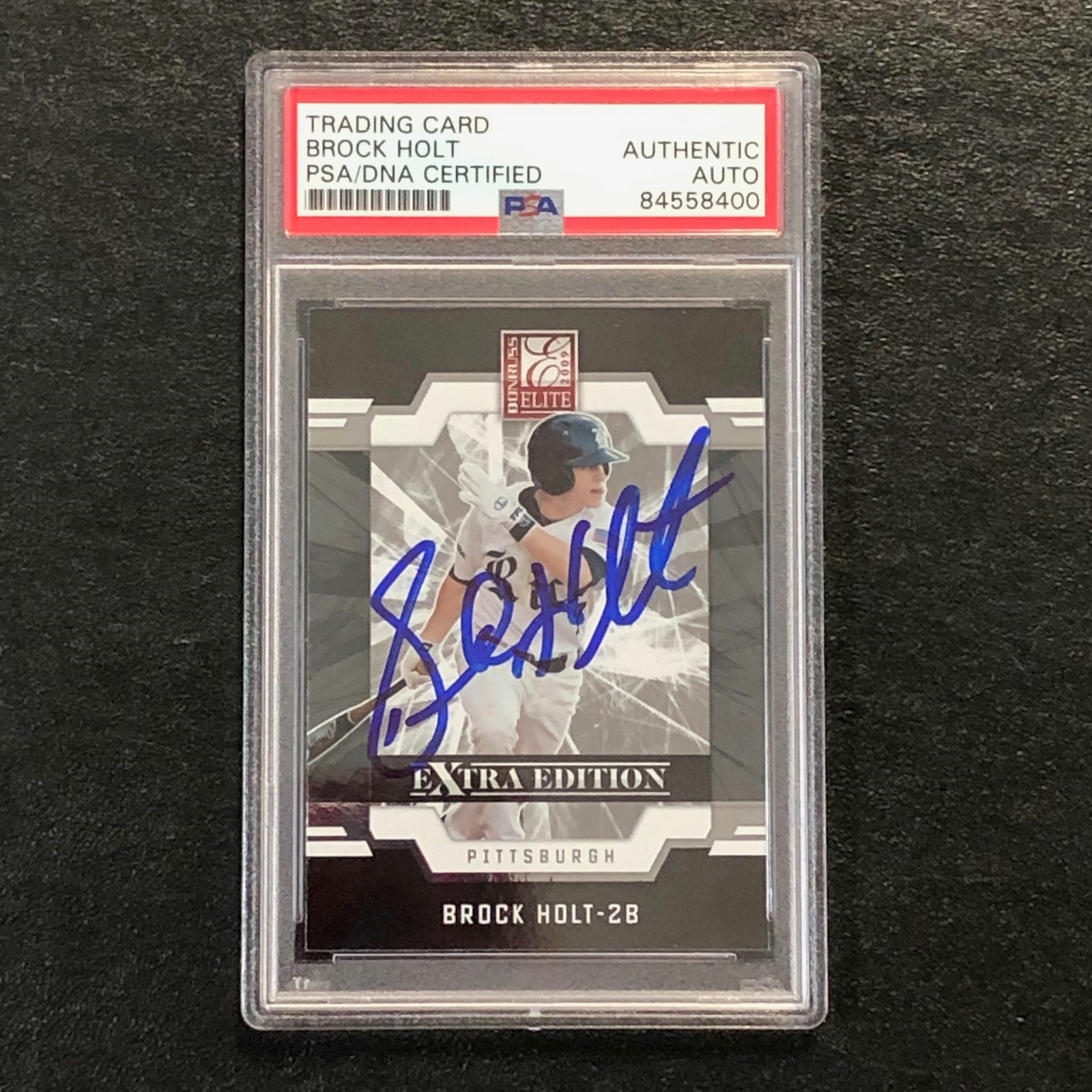 2009 Elite Extra Edition #49 Brock Holt Signed Card PSA Slabbed Auto
