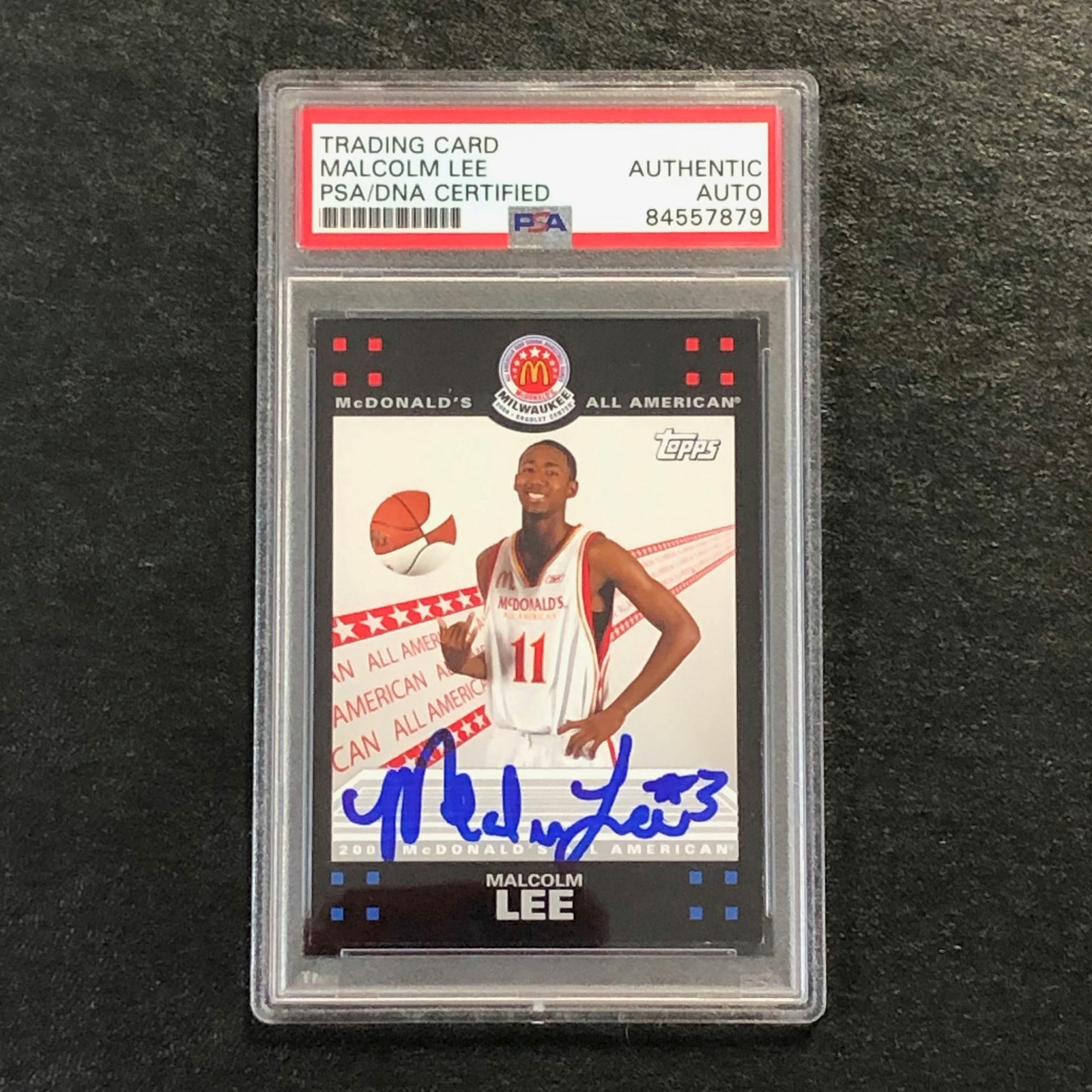 2008 Topps McDonald's All American #ML Malcolm Lee Signed AUTO PSA/DNA UCLA
