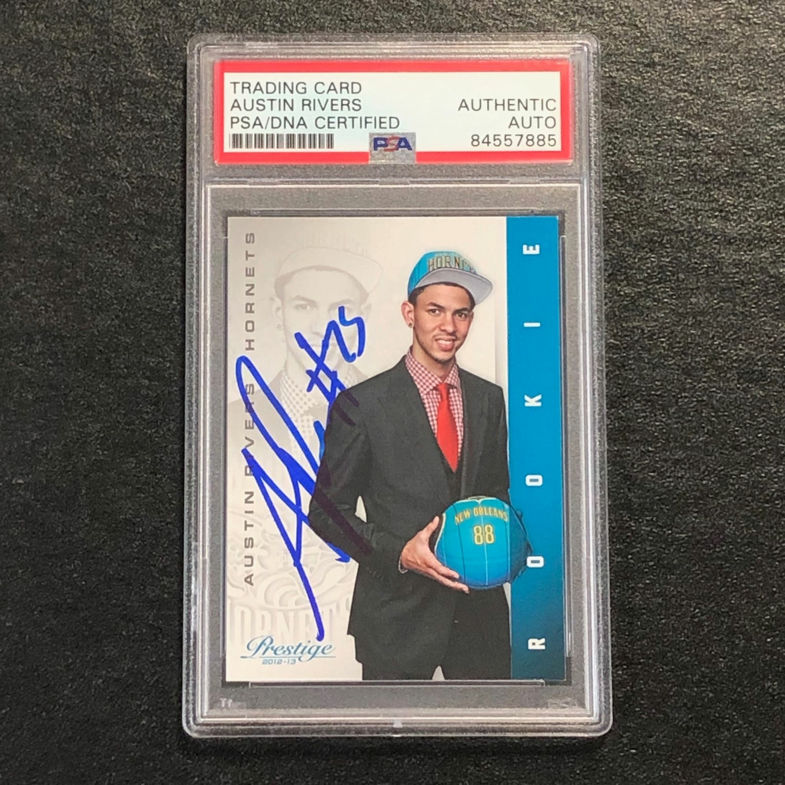2012-13 Panini Prestige #202 Austin Rivers Signed Card AUTO PSA Slabbed RC Horne
