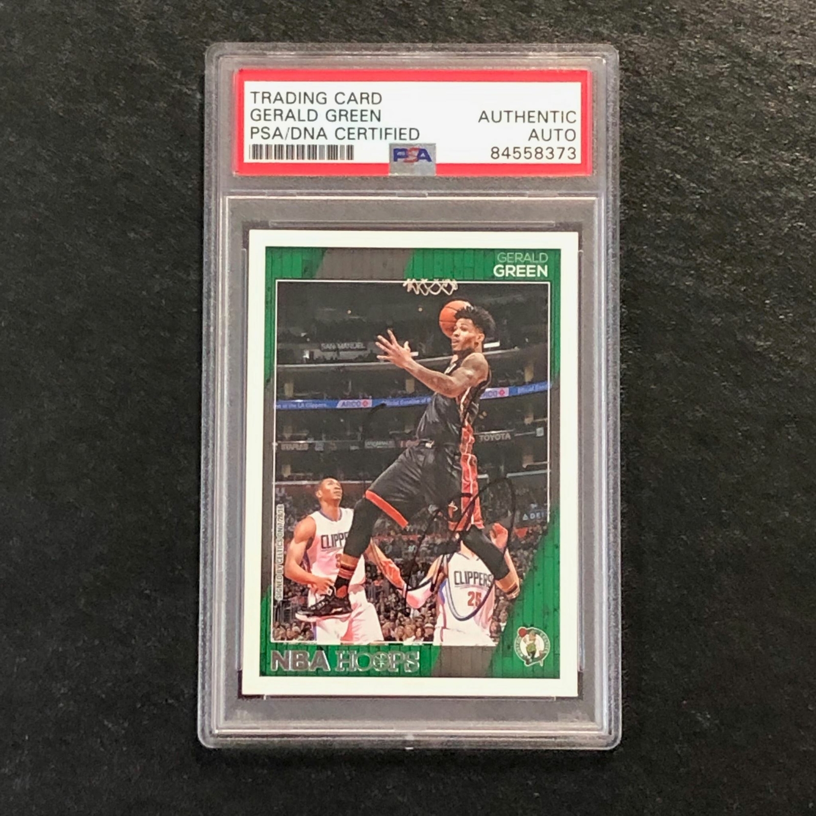 2016-17 NBA Hoops #190 GERALD GREEN Signed Card AUTO PSA Slabbed Celtics
