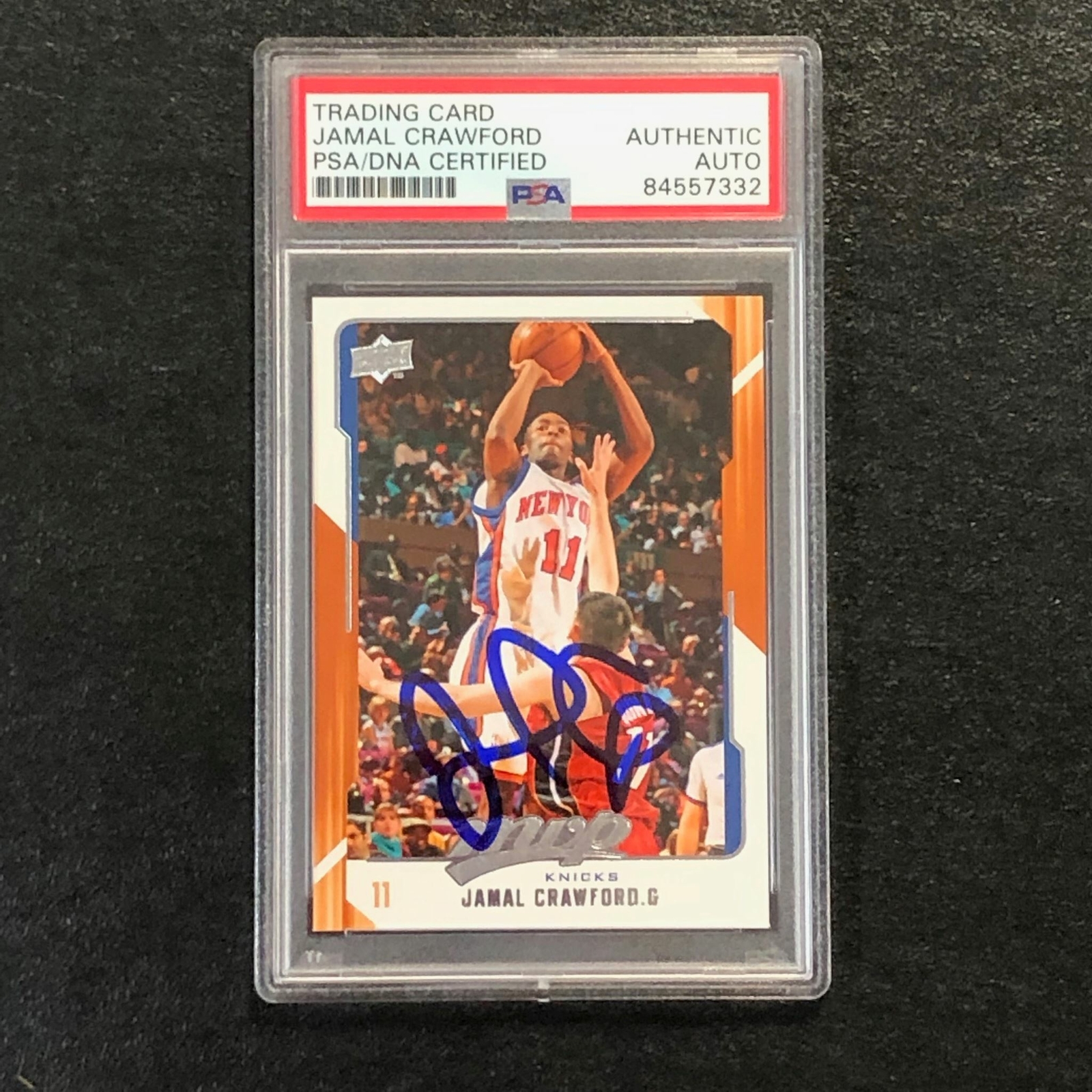 2008-09 Upper Deck MVP #106 Jamal Crawford Signed Card AUTO PSA Slabbed Knicks
