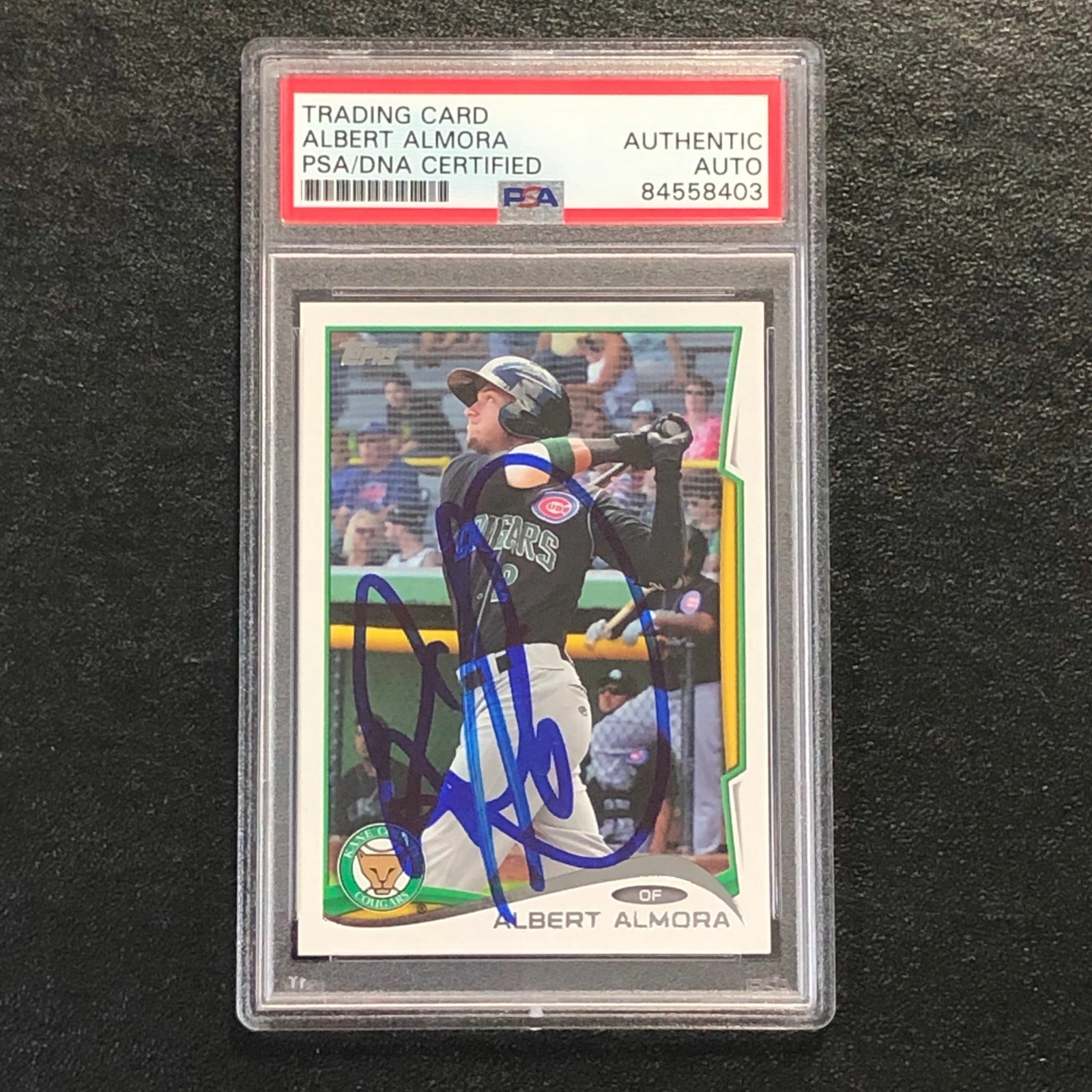 2014 Topps Pro Debut #61 Albert Almora Signed Card PSA Slabbed Auto Cubs
