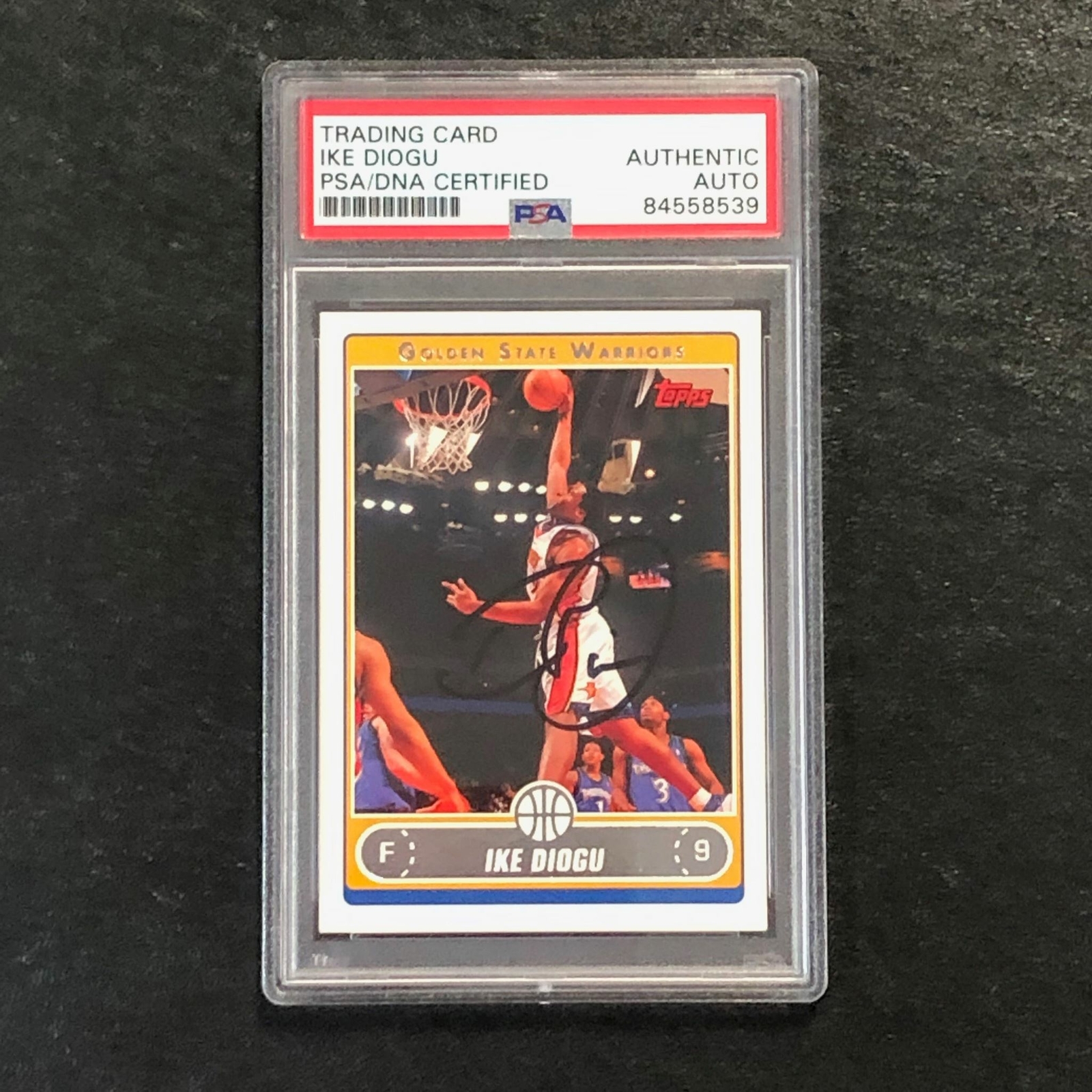 2006-07 Topps #58 Ike Diogu Signed Card AUTO PSA Slabbed Warriors
