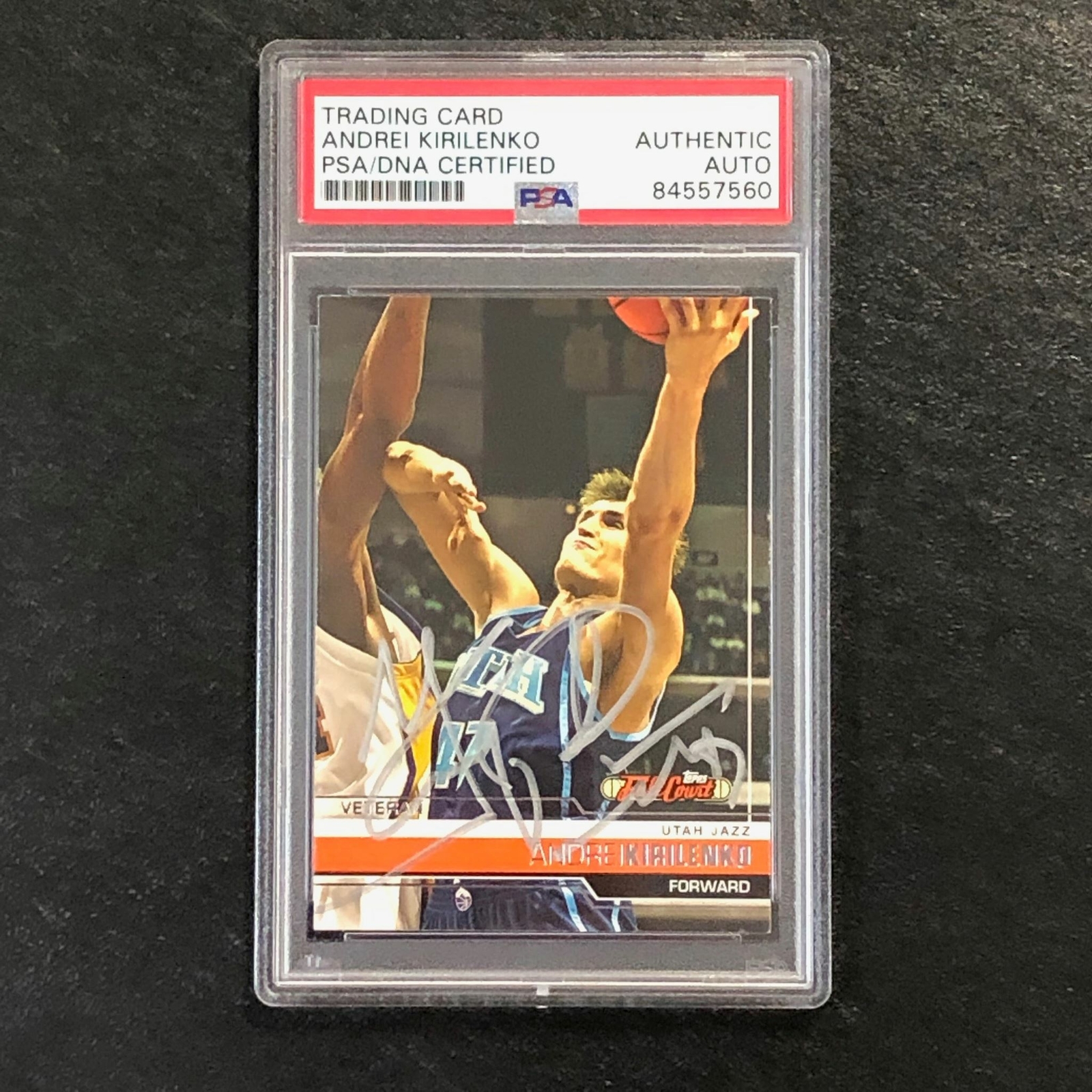 2006-07 Topps Full Court #6 Andrei Kirilenko Signed Card AUTO PSA Slabbed Jazz
