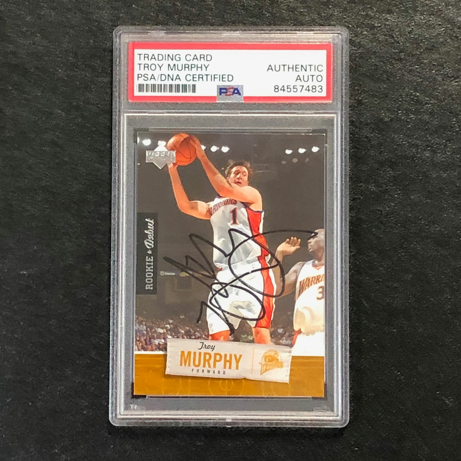 2005-06 Upper Deck Rookie Debut #29 Troy Murphy Signed Card AUTO PSA Slabbed RC
