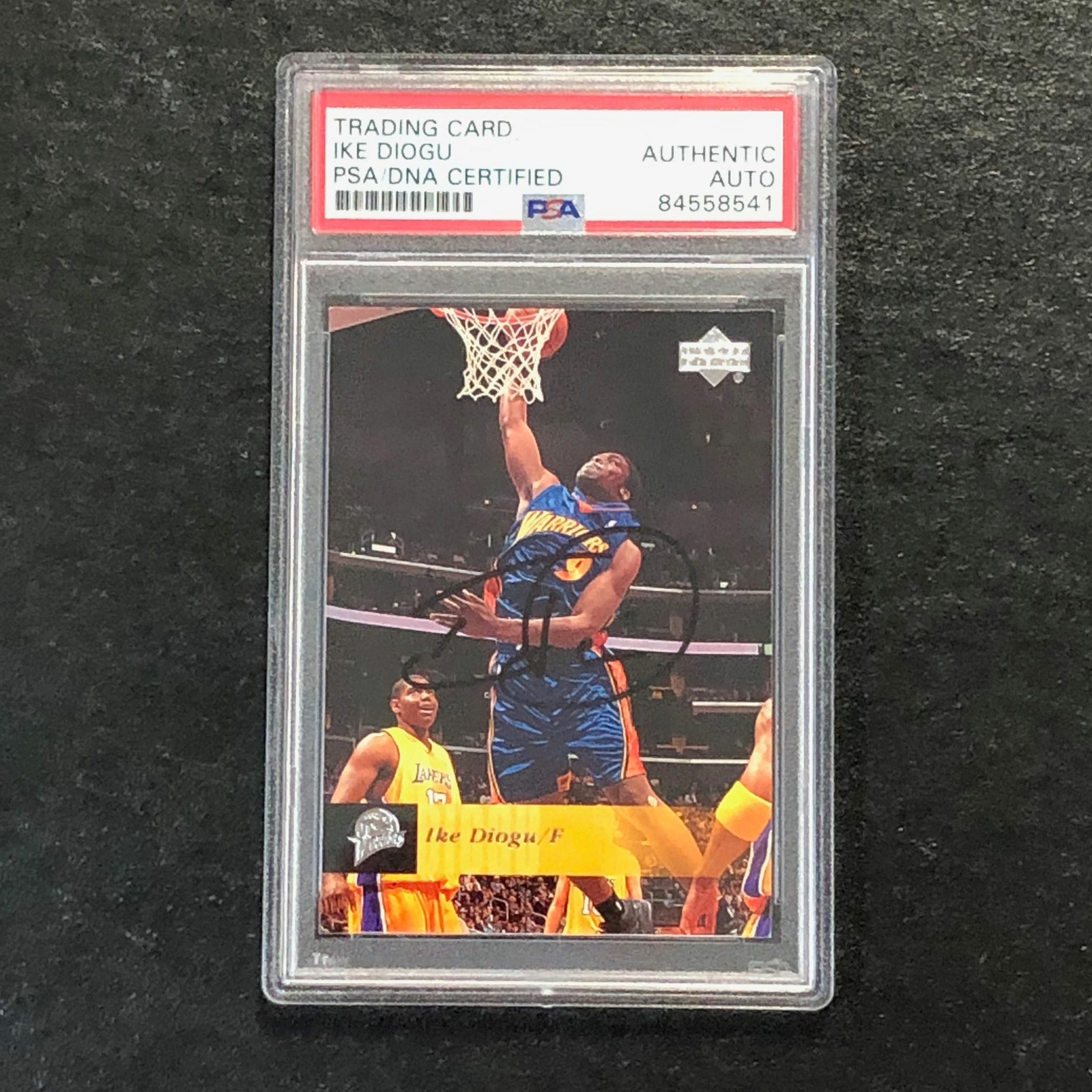 2006-07 Upper Deck #57 Ike Diogu Signed Card AUTO PSA Slabbed Warriors
