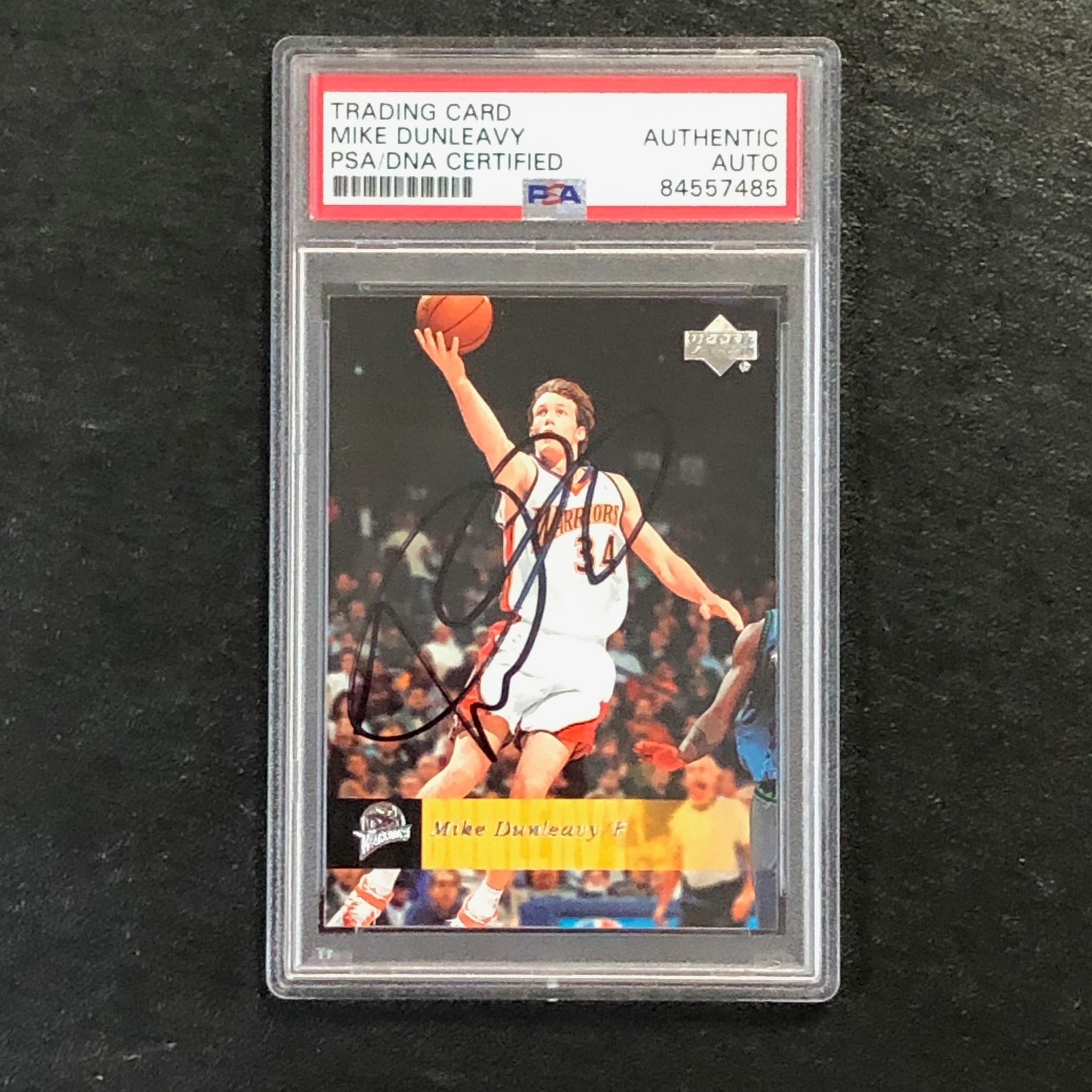 2006-07 Upper Deck #58 Mike Dunleavy Signed Card AUTO PSA Warriors
