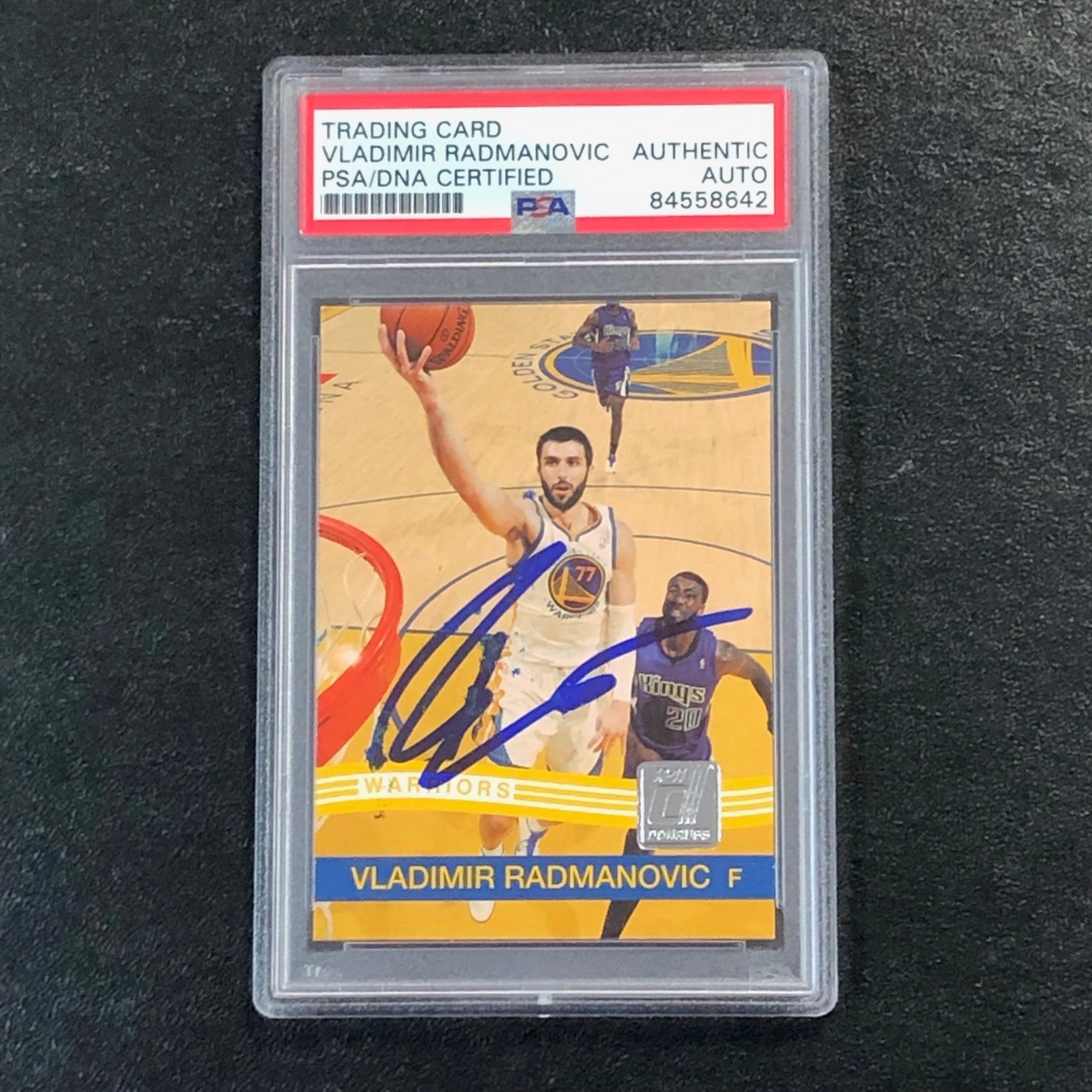 2010-11 Donruss #195 Vladimir Radmanovic Signed Card AUTO PSA Slabbed Warriors
