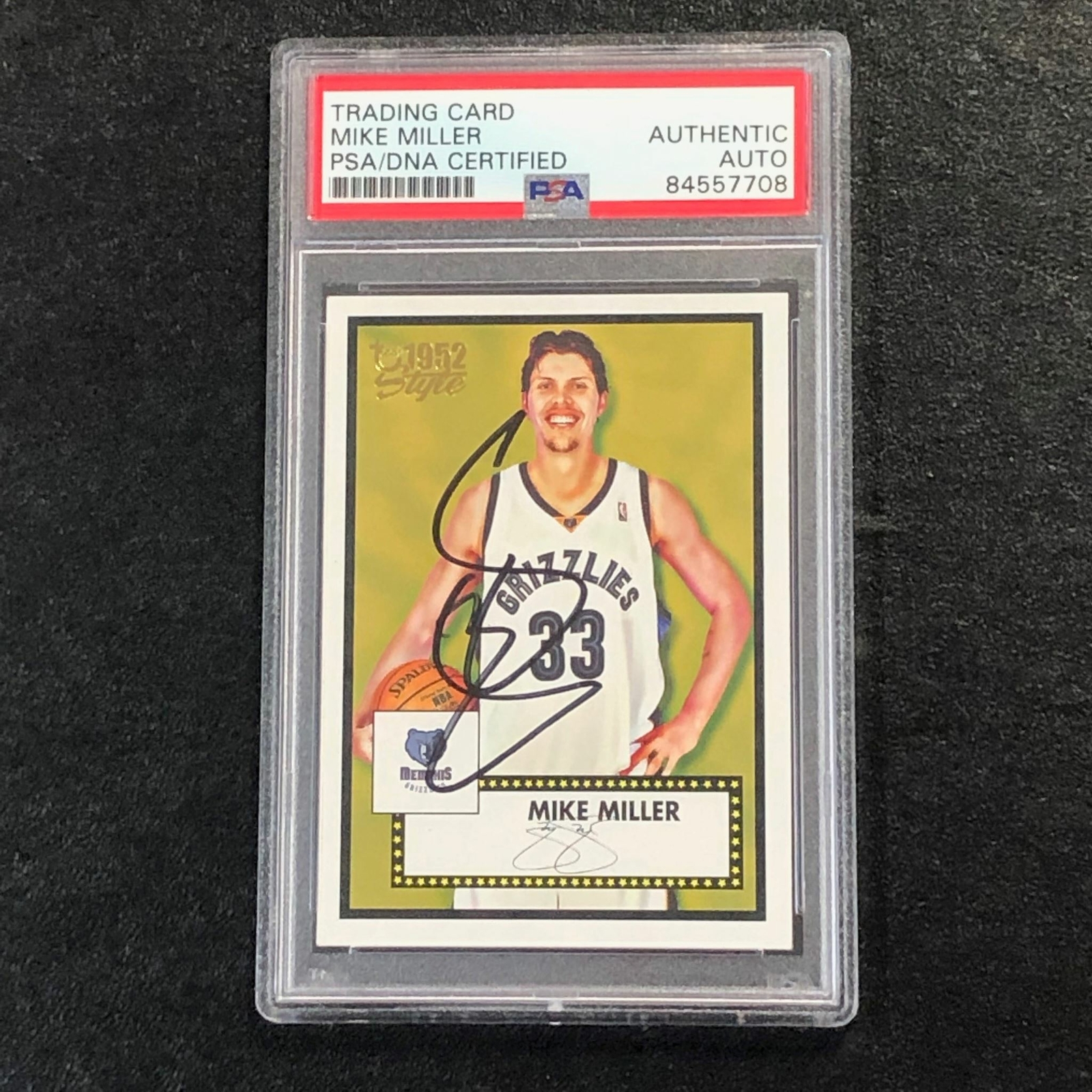 2006 Topps 1952 Style #127 Mike Miller Signed Card AUTO PSA Slabbed Grizzlies
