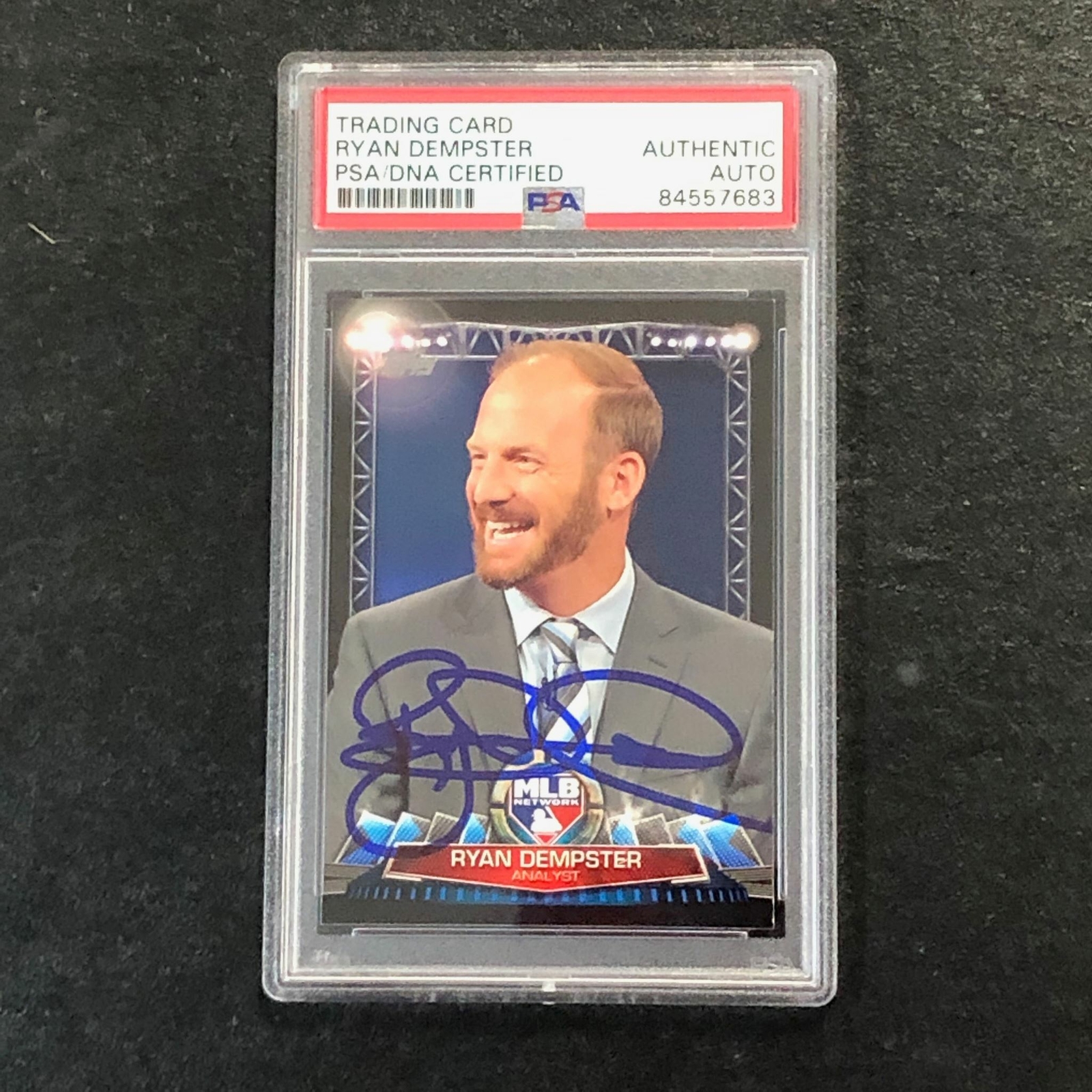 2017 Topps MLB Network #MLBN-4 Ryan Dempster Card PSA Slabbed Auto Red Sox
