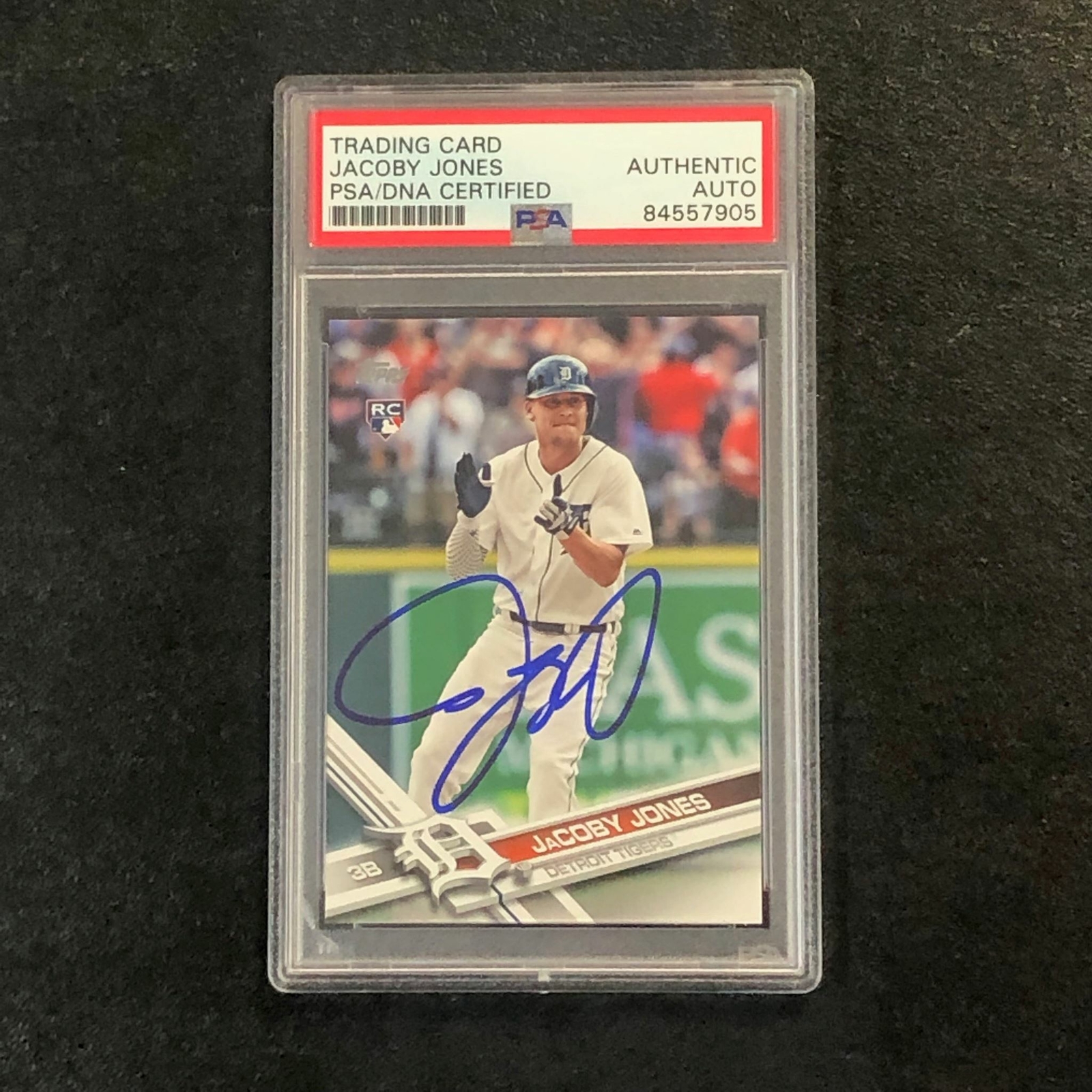 2017 Topps #139 Jacoby Jones Signed Card PSA Slabbed Auto Tigers
