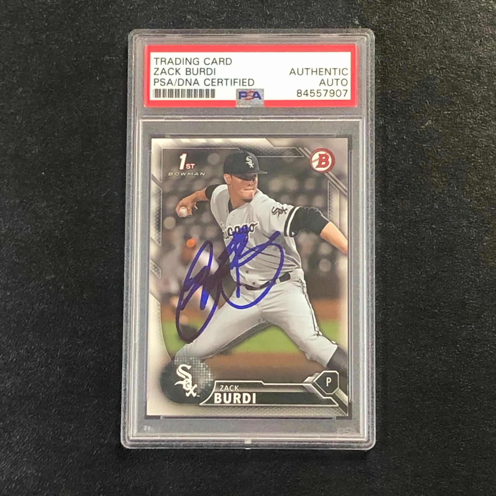 2016 Bowman Draft #BD-112 Zack Burdi Signed Card PSA Slabbed Auto White Sox
