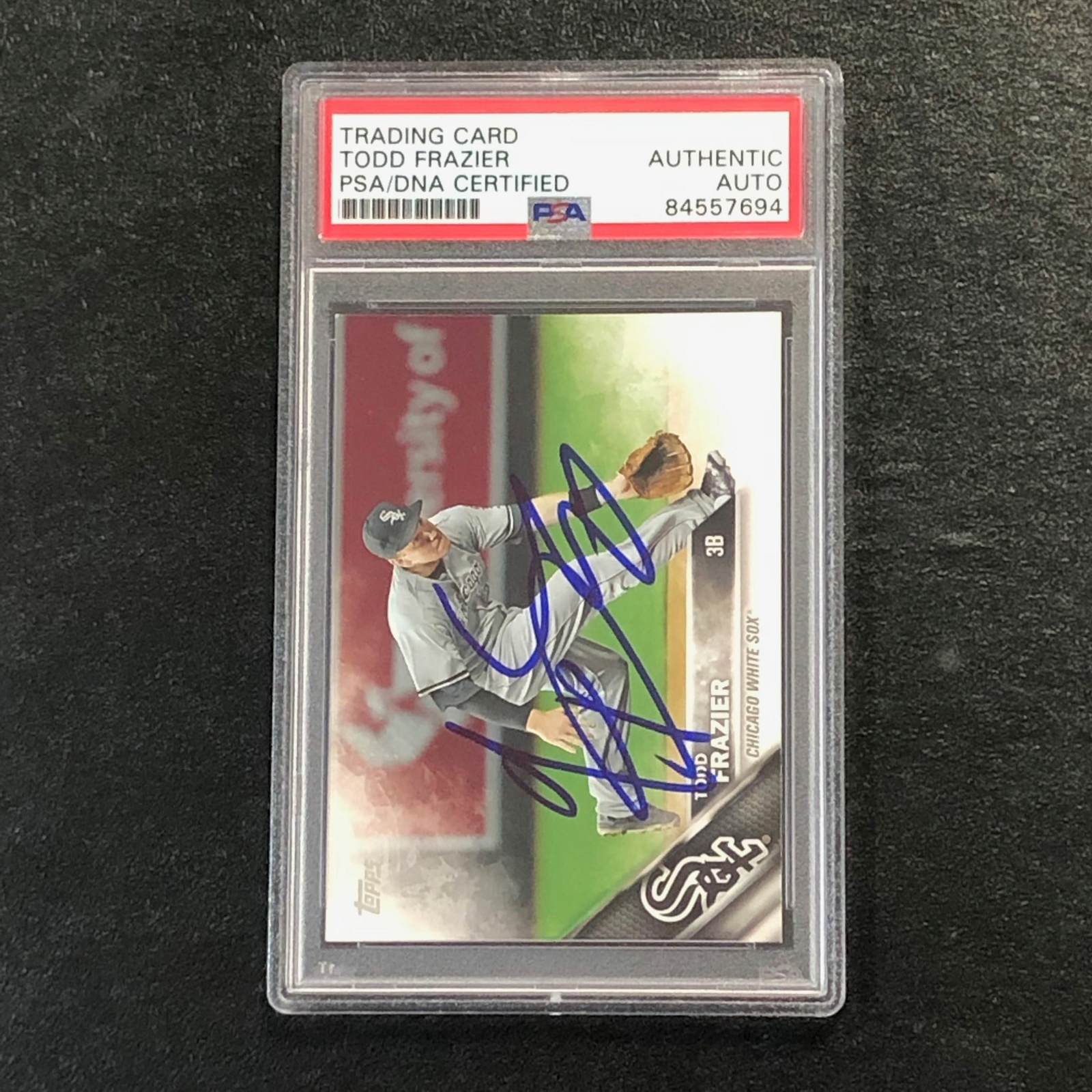 2016 Topps Team Set #CWS-3 TODD FRAZIER Signed Card PSA Slabbed Auto White Sox
