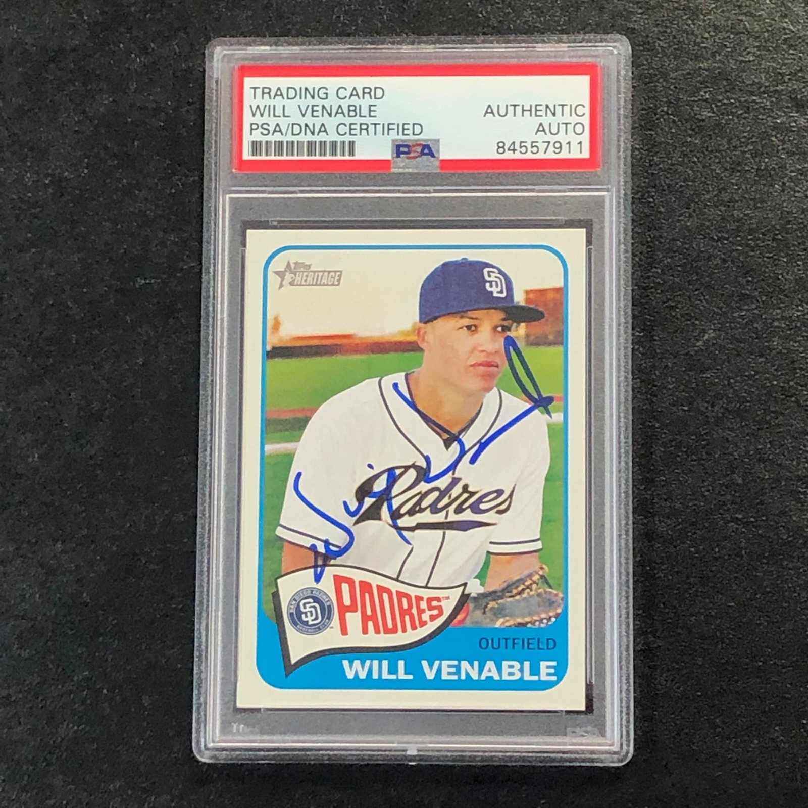 2014 Topps Heritage #277 Will Venable Signed Card PSA Slabbed Auto Padres
