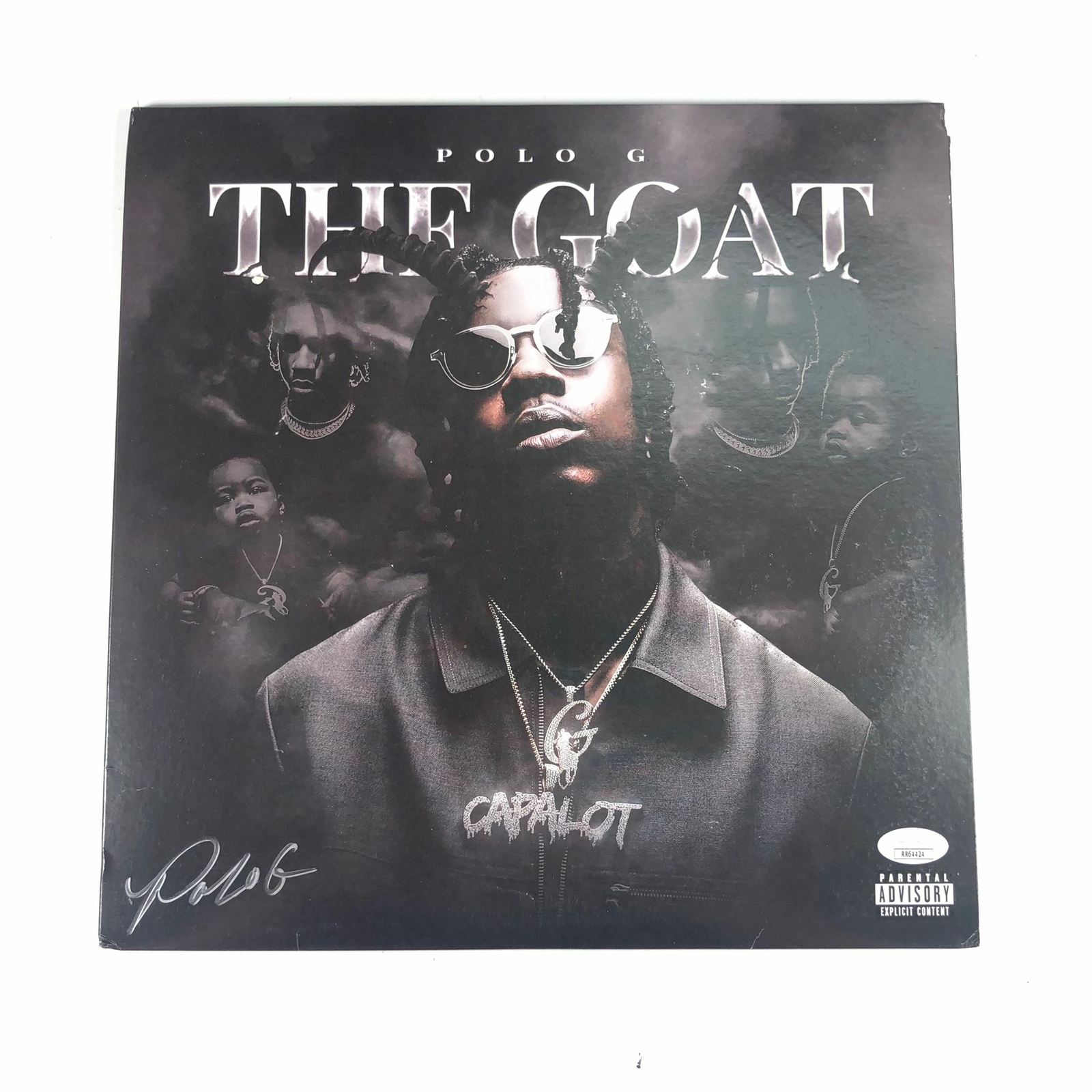 Polo G signed The Goat LP Vinyl JSA Album autographed
