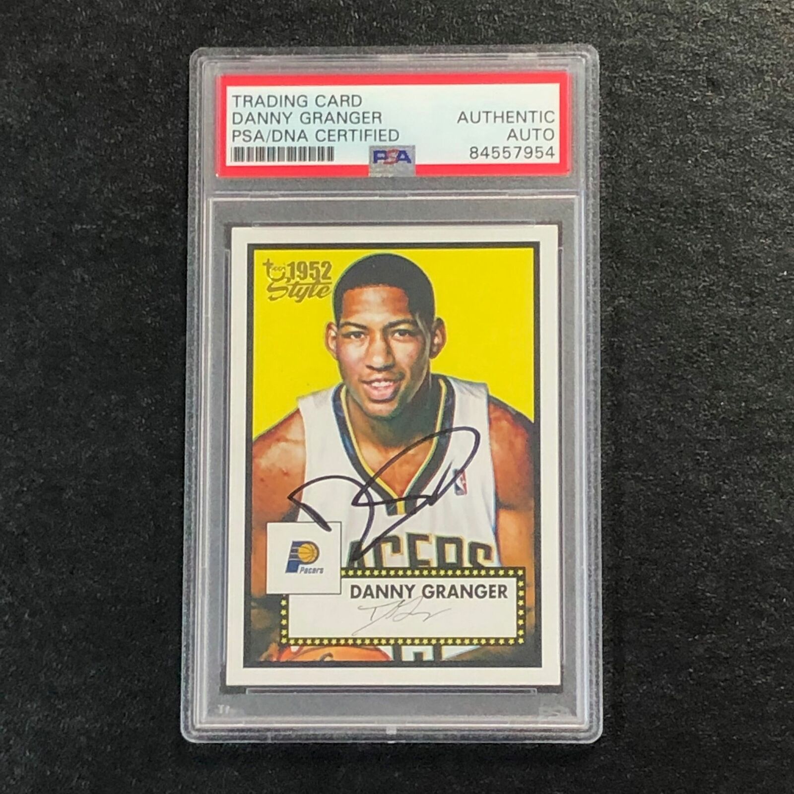 2005-06 Topps 1952 Style #157 Danny Granger Signed Card AUTO PSA Slabbed Pacers
