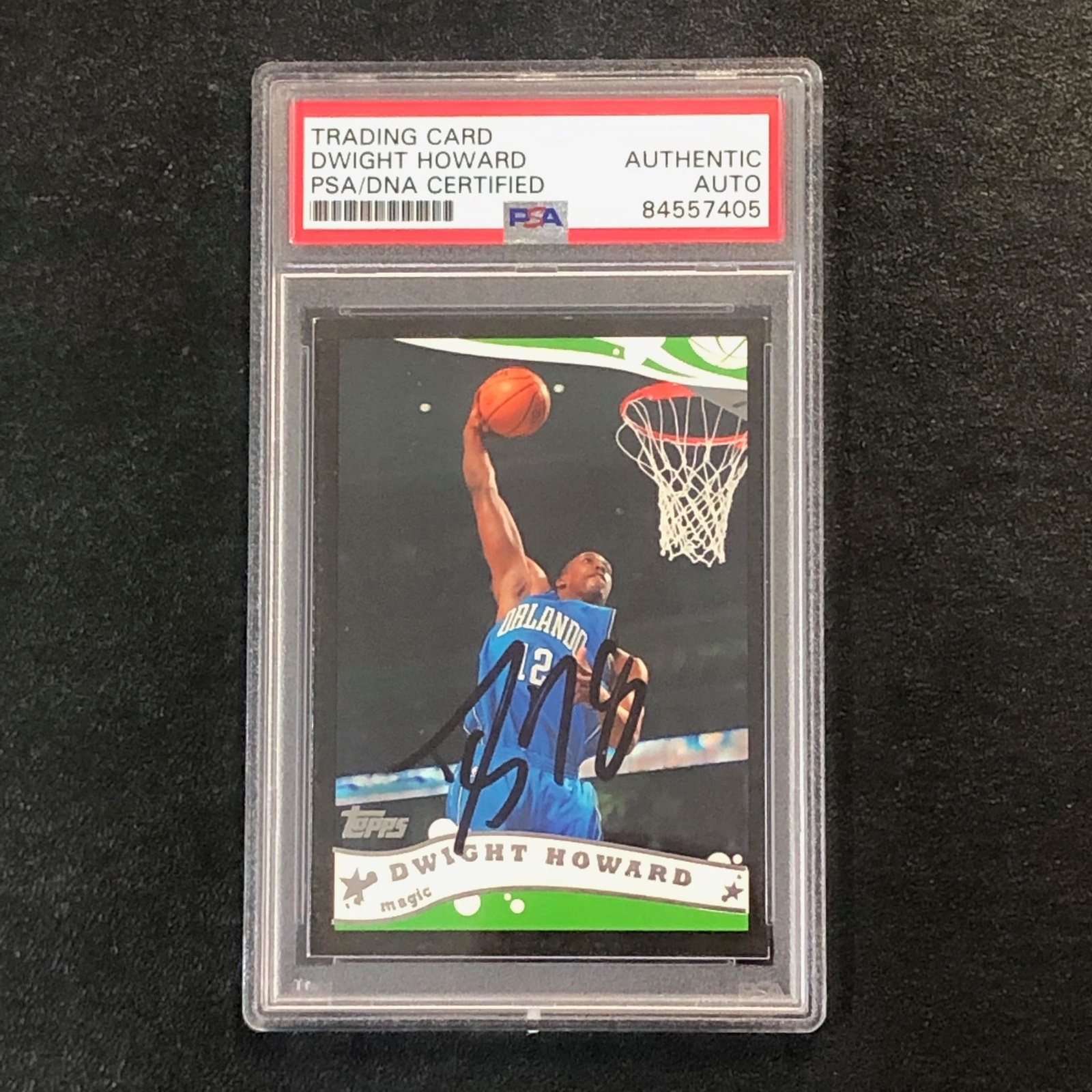2005 Topps #70 Dwight Howard Signed Card AUTO PSA/DNA Slabbed Magic
