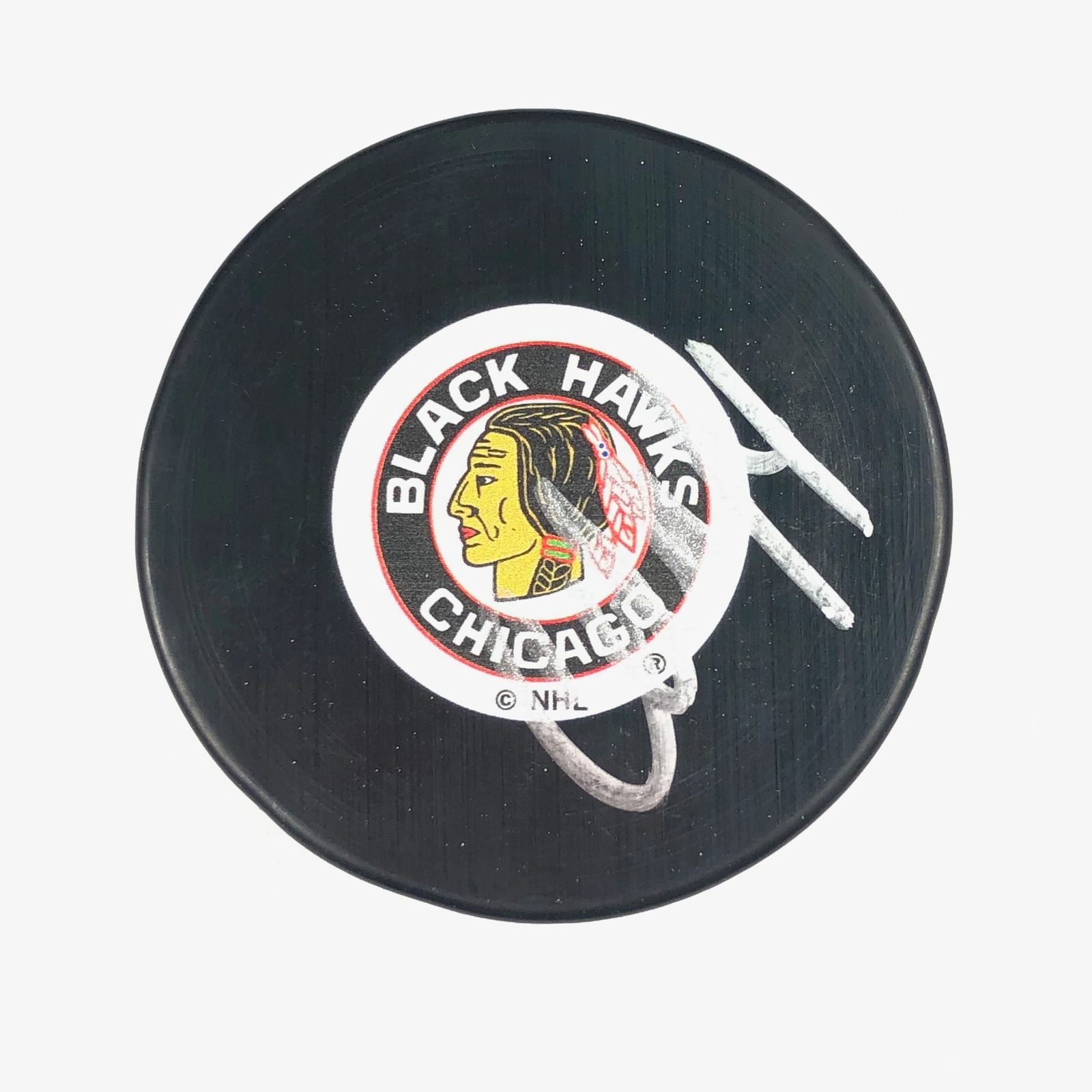 CALVIN de HAAN signed Hockey Puck PSA/DNA Chicago Blackhawks Autographed
