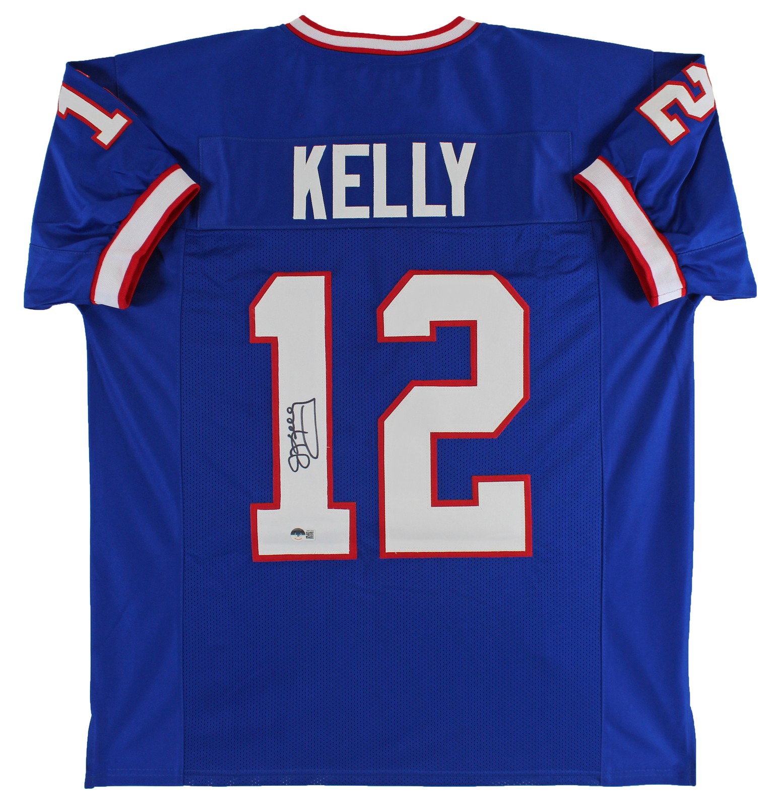 Jim Kelly Authentic Signed Blue Pro Style Jersey Autographed BAS Witnessed
