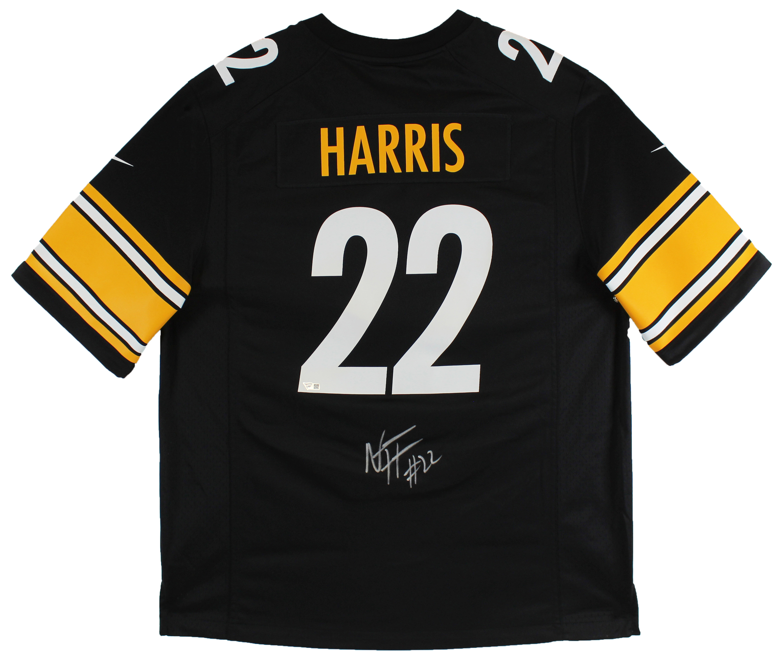 Steelers Najee Harris Authentic Signed Black Nike Jersey Autographed Fan COA
