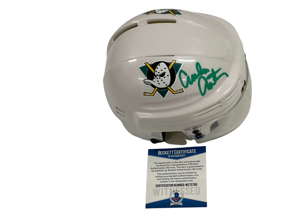 EMILIO ESTEVEZ SIGNED THE MIGHTY DUCKS MINI HELMET AUTOGRAPH PROOF BECKETT 7
