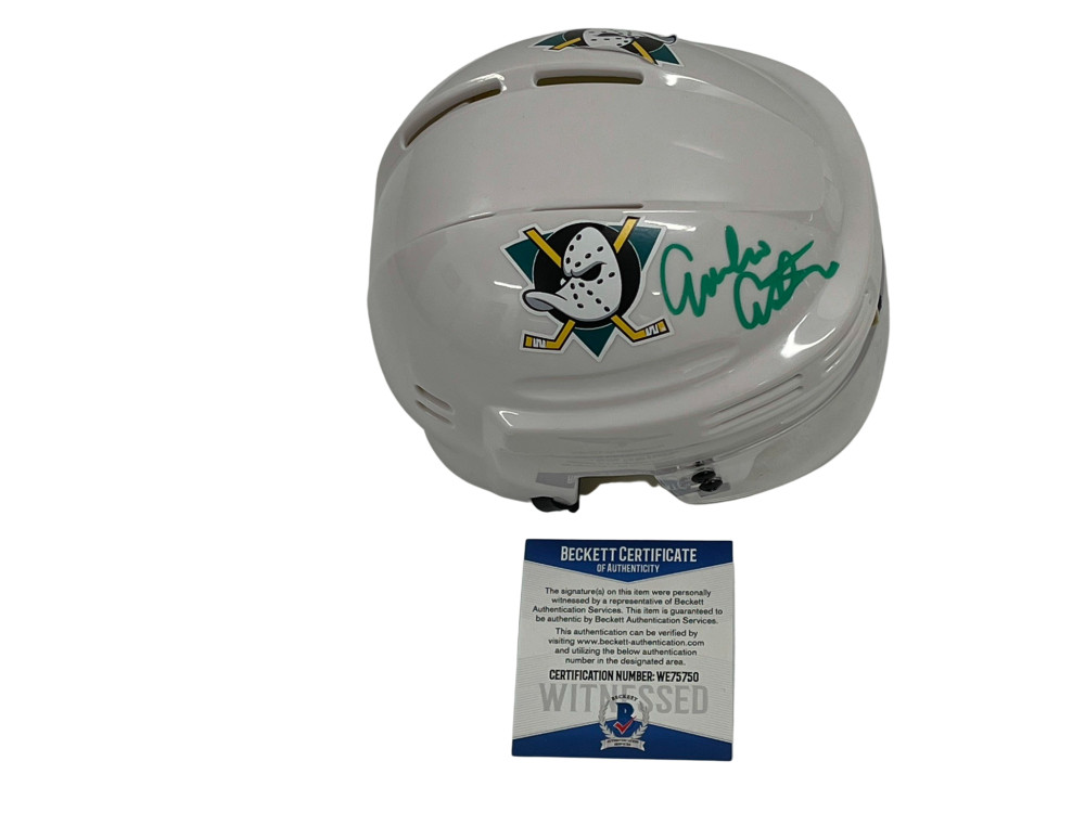 EMILIO ESTEVEZ SIGNED THE MIGHTY DUCKS MINI HELMET AUTOGRAPH PROOF BECKETT 6
