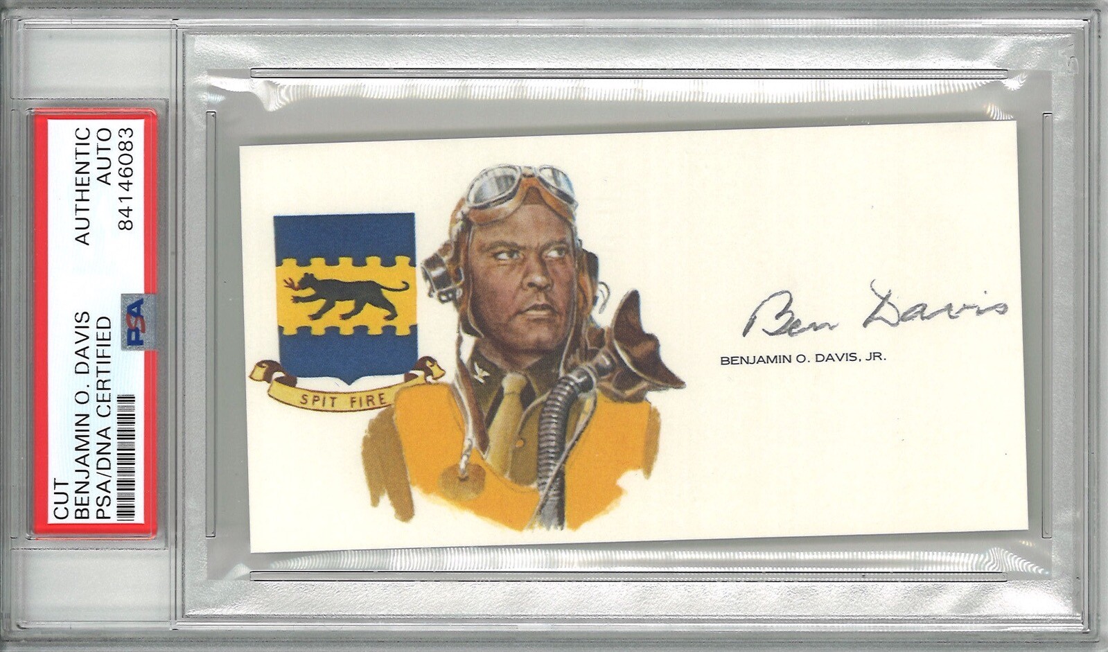 BENJAMIN O DAVIS SIGNED CUT SIGNATURE PSA DNA SLABBED 84146083 (D) COLLECTIBLE MEMORABILIA