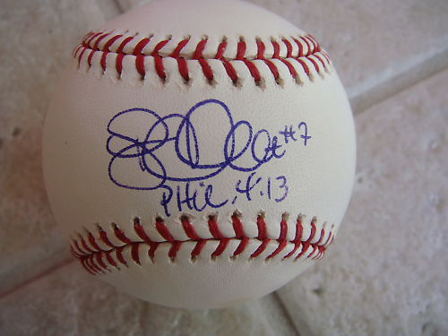 TONY CLARK YANKEES/METS SIGNED OFFICIAL ML BALL W/COA
