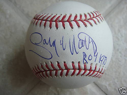 GARY MATTHEWS ROY 1973 OFFICIAL SIGNED ML BALL W/COA
