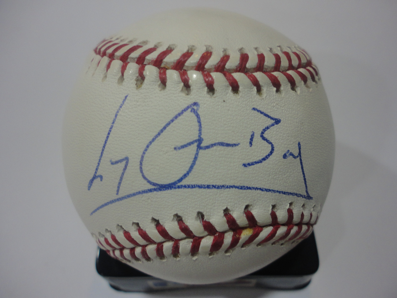 LYLE OVERBAY NEW YORK YANKEES SIGNED AUTOGRAPHED M.L. BASEBALL W/COA