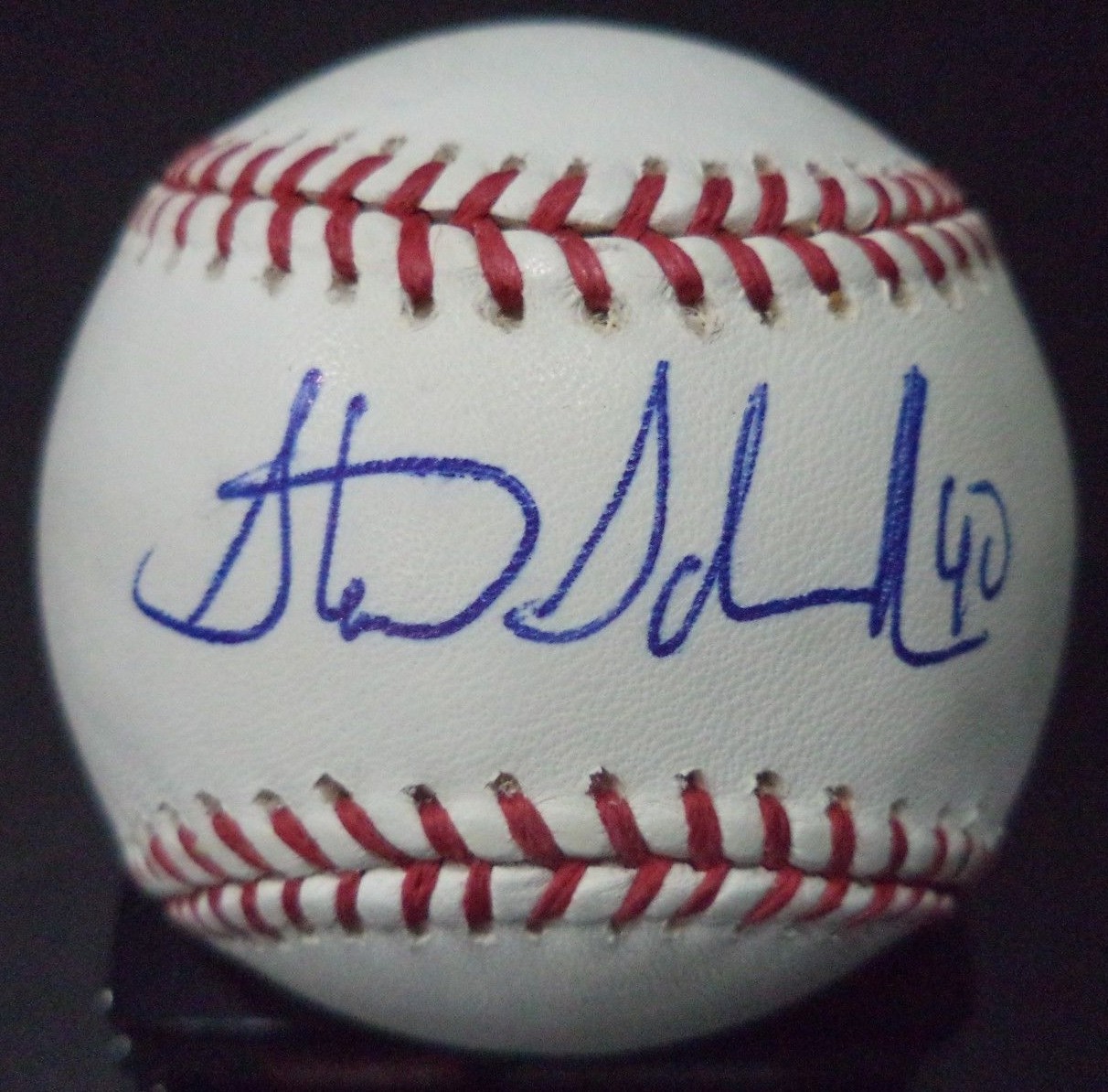 STEVE SCHMOLL METS/DODGERS SIGNED AUTOGRAPHED ROMLB BASEBALL W/COA
