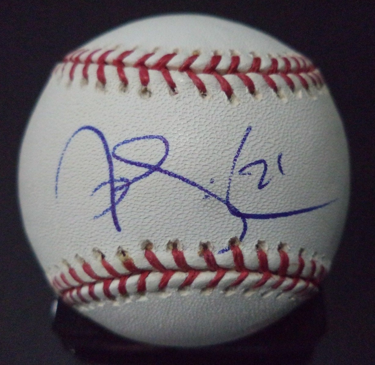 JEFF SALAZAR ORIOLES/PIRATES SIGNED AUTOGRAPHED ROMLB BASEBALL W/COA

