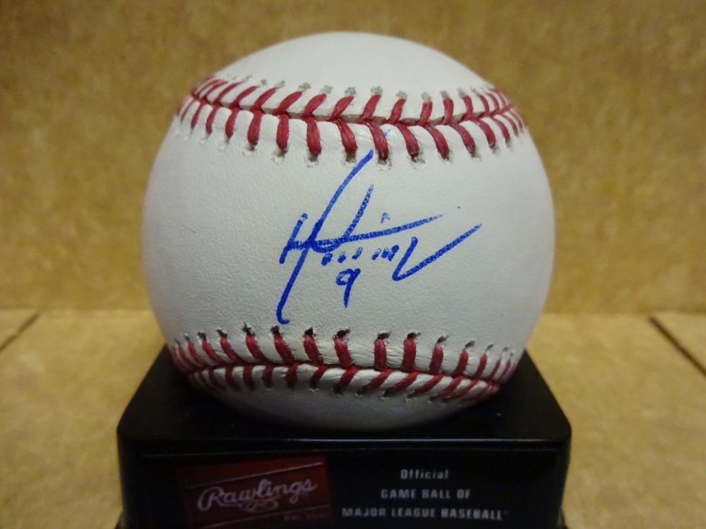 HAROLD MARTINEZ MIAMI HURRICANES/PHILLIES SIGNED M.L. BASEBALL W/COA
