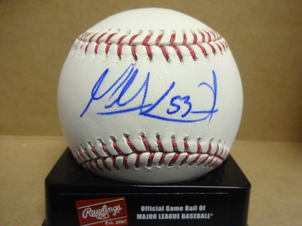 MATT WEST LOS ANGELES DODGERS SIGNED M.L. BASEBALL W/COA
