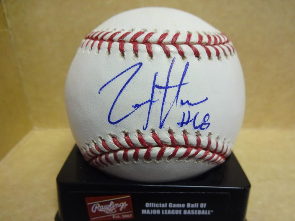 ZACH HAMMES #68 LOS ANGELES DODGERS SIGNED M.L. BASEBALL W/COA COLLECTIBLE MEMORABILIA