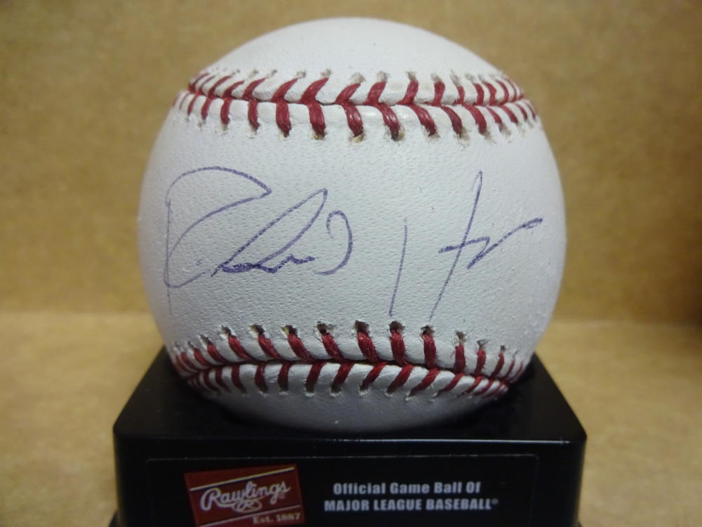 RICHARD HIDALGO METS/ASTROS SIGNED M.L. BASEBALL W/COA
