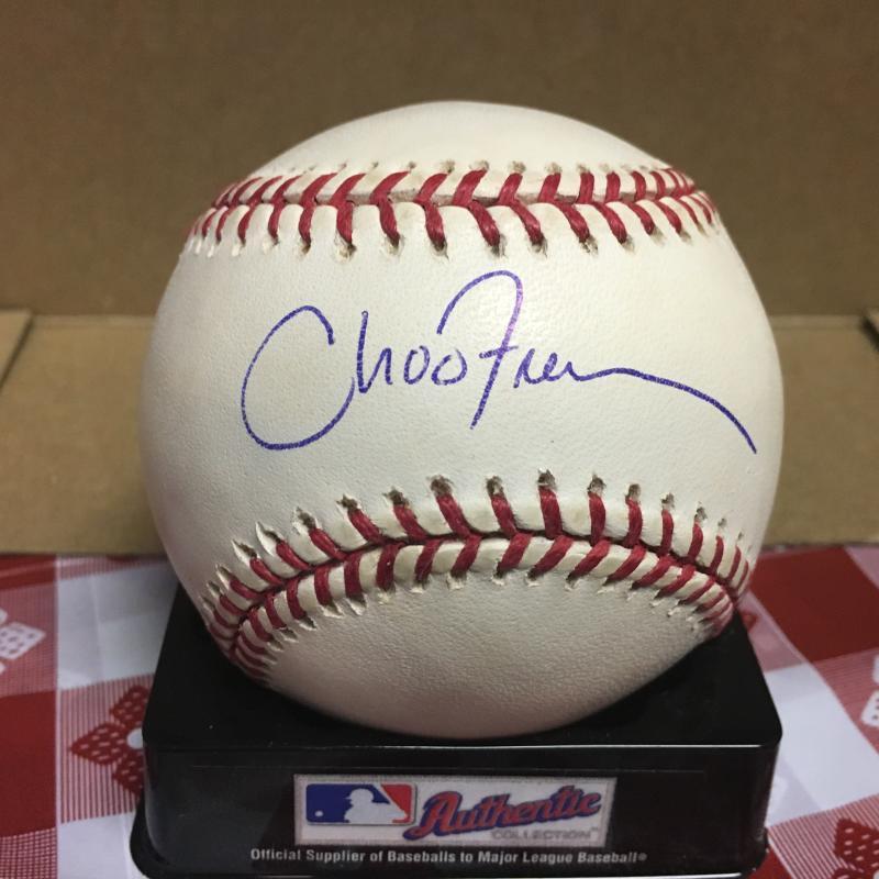 CHOO FREEMAN COLORADO ROCKIES M.L. SIGNED BASEBALL W/COA
