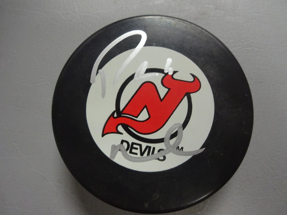 P.A. PARENTEAU NEW JERSEY DEVILS SIGNED AUTOGRAPHED HOCKEY PUCK W/ COA
