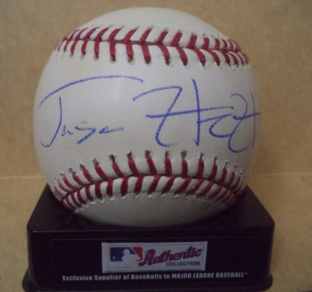 JASON HURSH ATLANTA BRAVES SIGNED AUTOGRAPHED ROMLB ML BASEBALL W/COA

