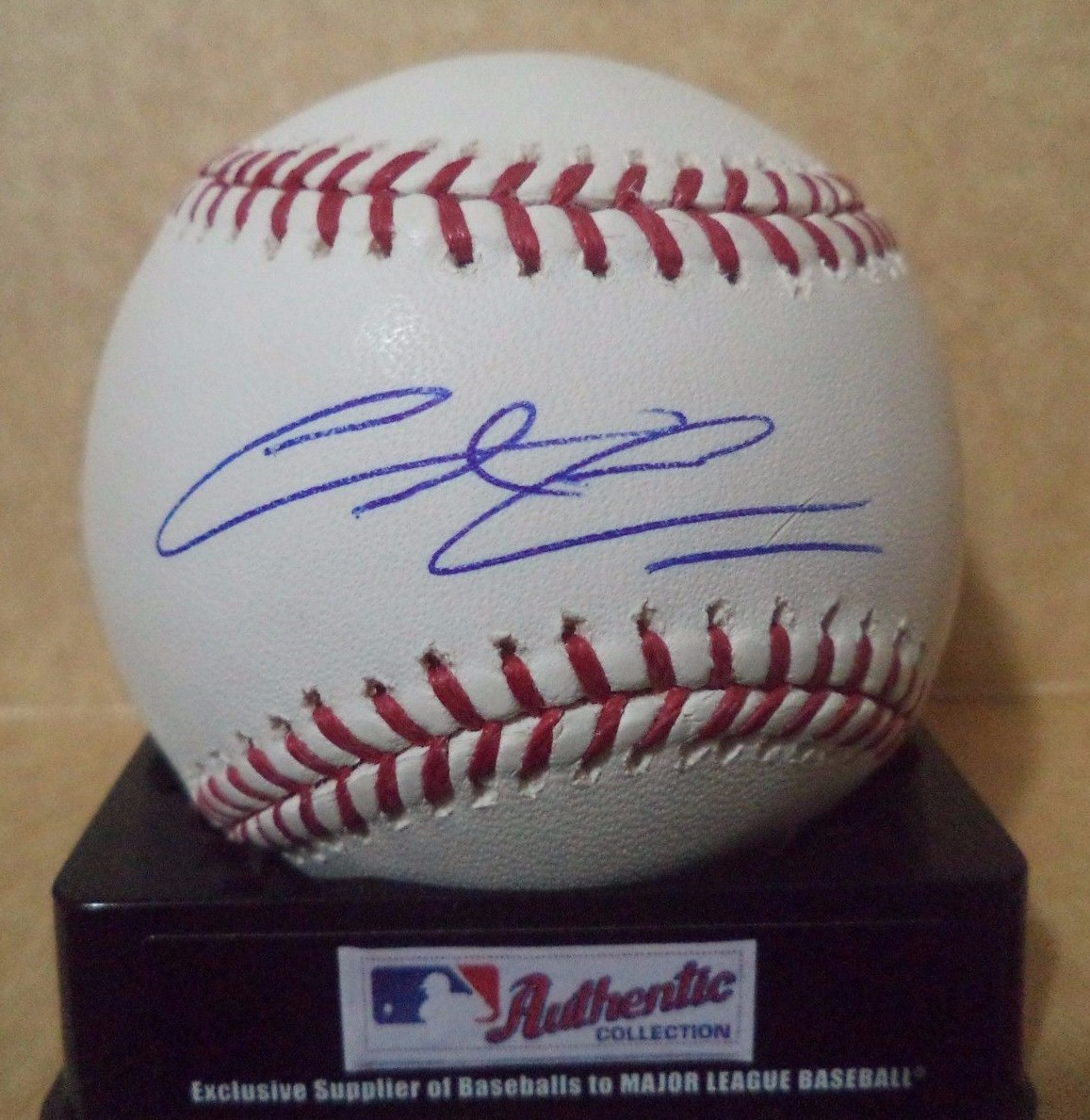 GRANT GREEN GIANTS/ANGELS/NATIONALS SIGNED AUTOGRAPHED M.L. BASEBALL W/COA
