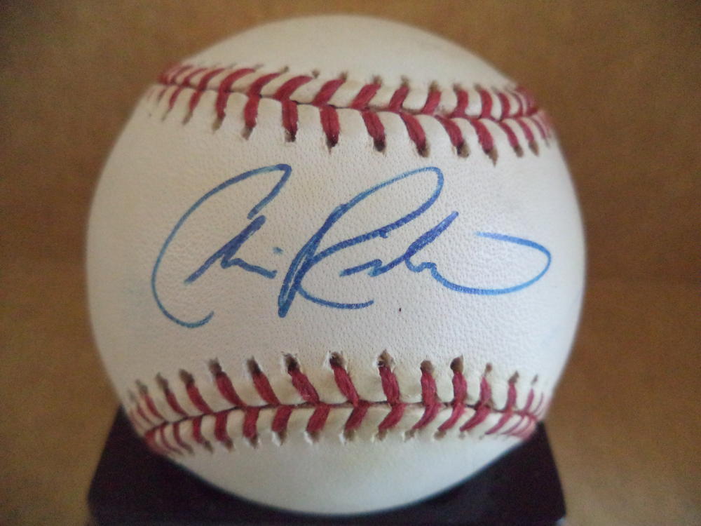 CHRIS RICHARD ROCKIES/ORIOLES/CARDINALS SIGNED AUTOGRAPHED M.L. BASEBALL W/COA
