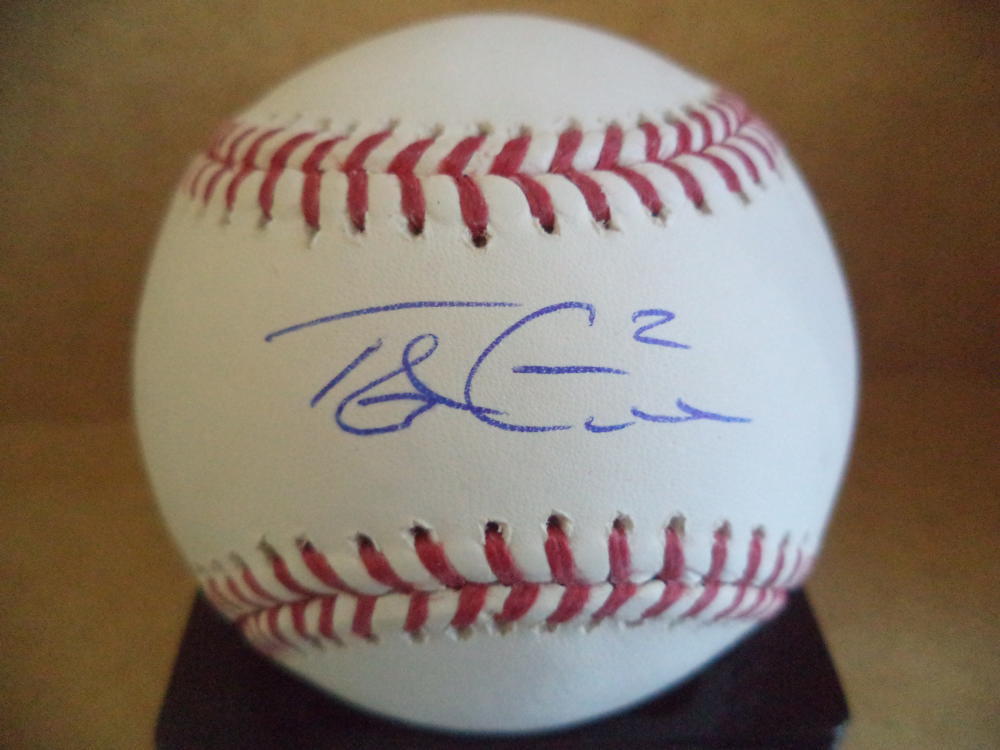 TYLER GOEDELL PHILLIES/REDS SIGNED AUTOGRAPHED M.L. BASEBALL W/COA
